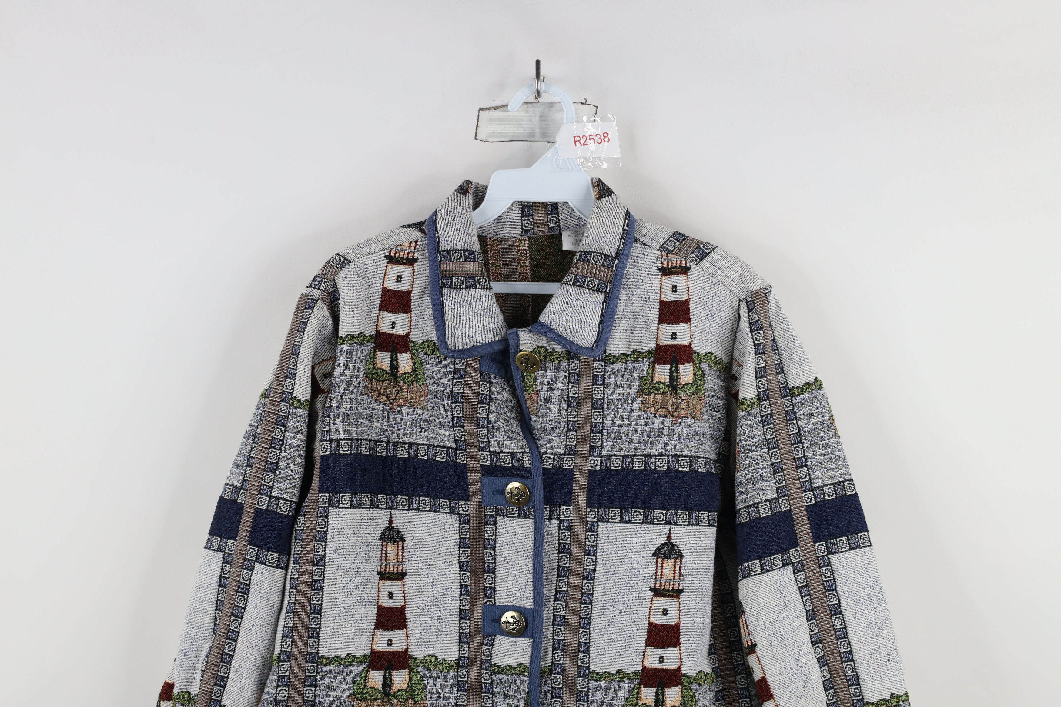 Vintage Vintage 90s Streetwear All Over Print Tapestry Jacket Size M / US 6-8 / IT 42-44 - 2 Thumbnail
