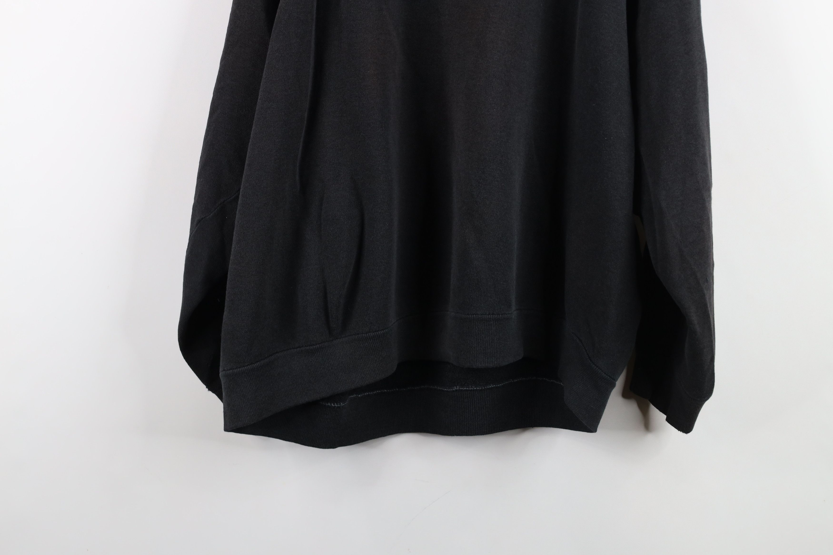 Vintage Vintage 70s 80s Streetwear Blank Boxy Fit Sweatshirt Black Size XL / US 12-14 / IT 48-50 - 14 Thumbnail