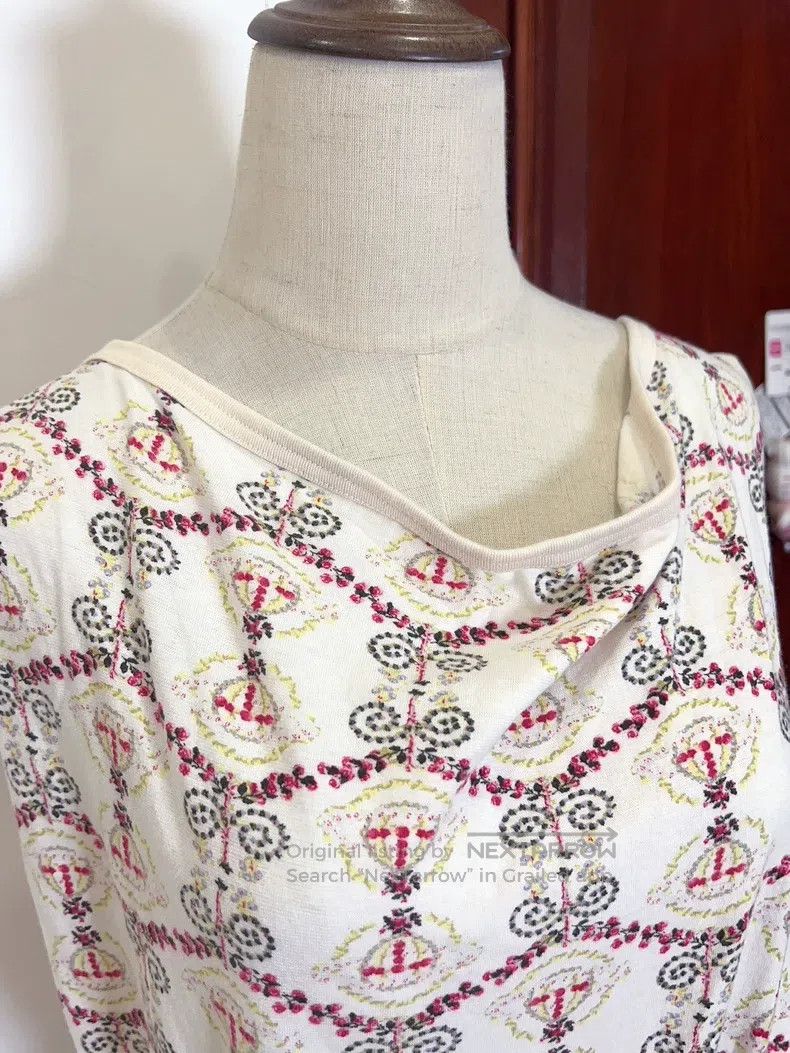 Vivienne Westwood Vivienne Westwood Vintage White Floral Dress Size L / US 10 / IT 46 - 4 Thumbnail