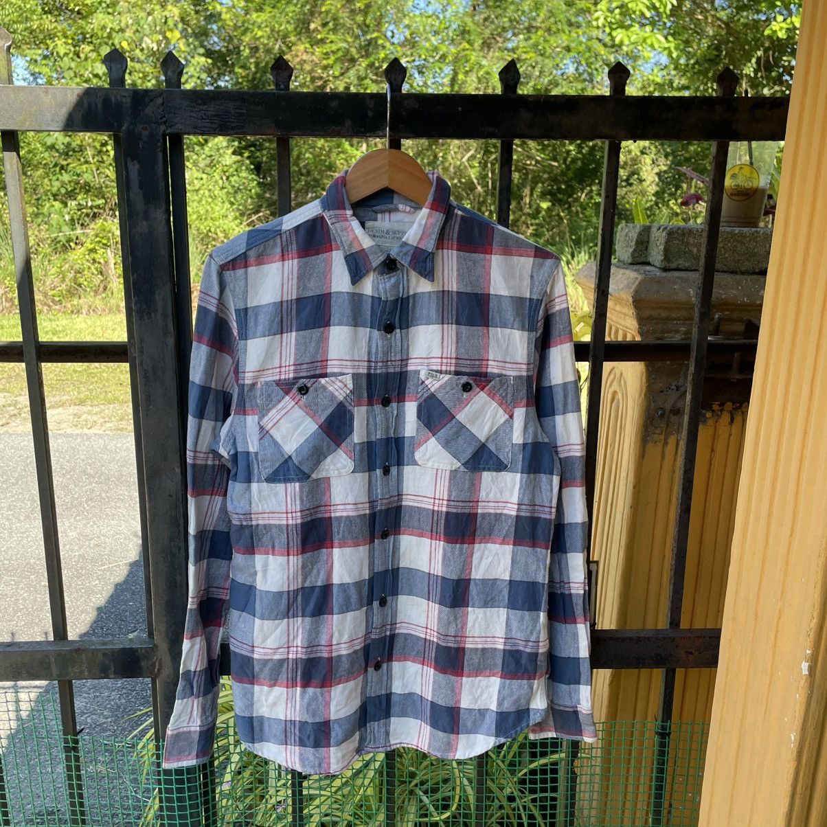 Denim & Supply Ralph Lauren × Ralph Lauren × Vintage 🔥Denim Supply Ralph Lauren Checkerd Buttons Shirts Size US M / EU 48-50 / 2 - 1 Thumbnail