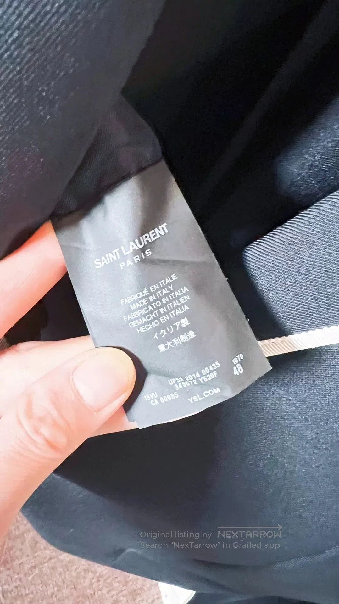Saint Laurent Paris Saint Laurent Black Blazer with White Trim. Size US M / EU 48-50 / 2 - 6 Thumbnail