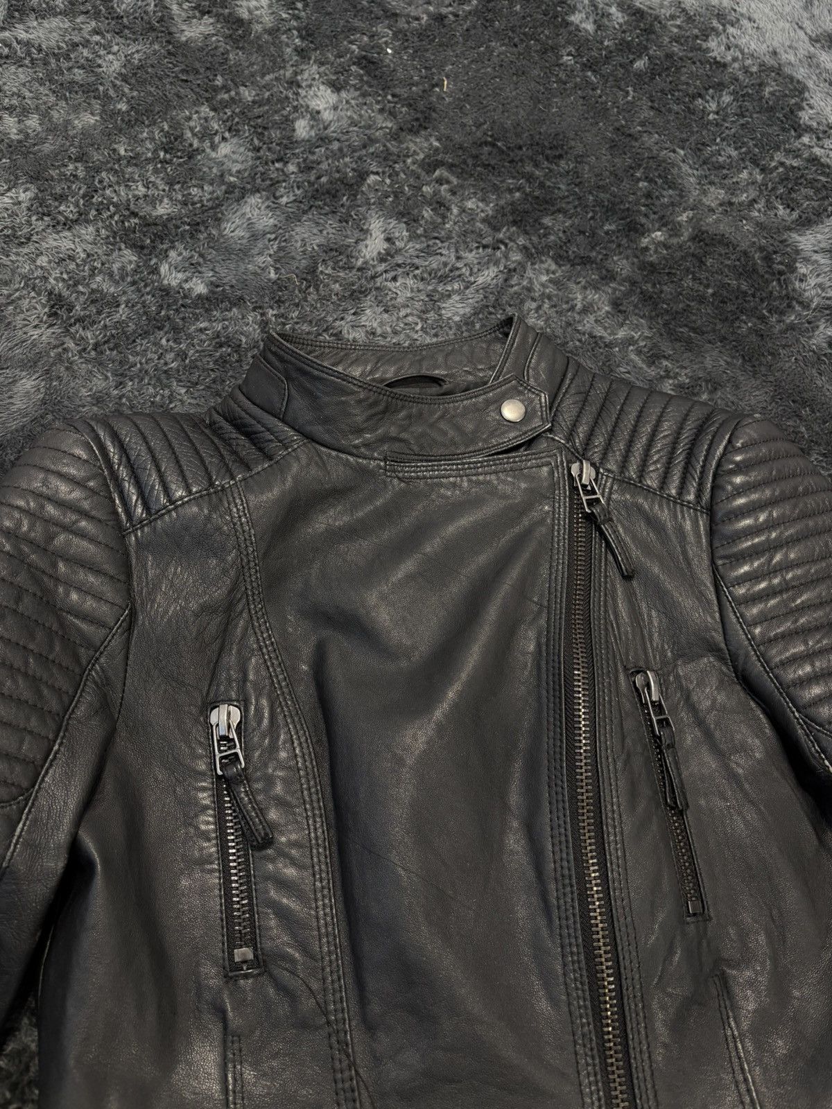 If Six Was Nine Gothic Biker Jacket Side Zip Punk LGB Rick Owens Vibe Size M / US 6-8 / IT 42-44 - 4 Thumbnail