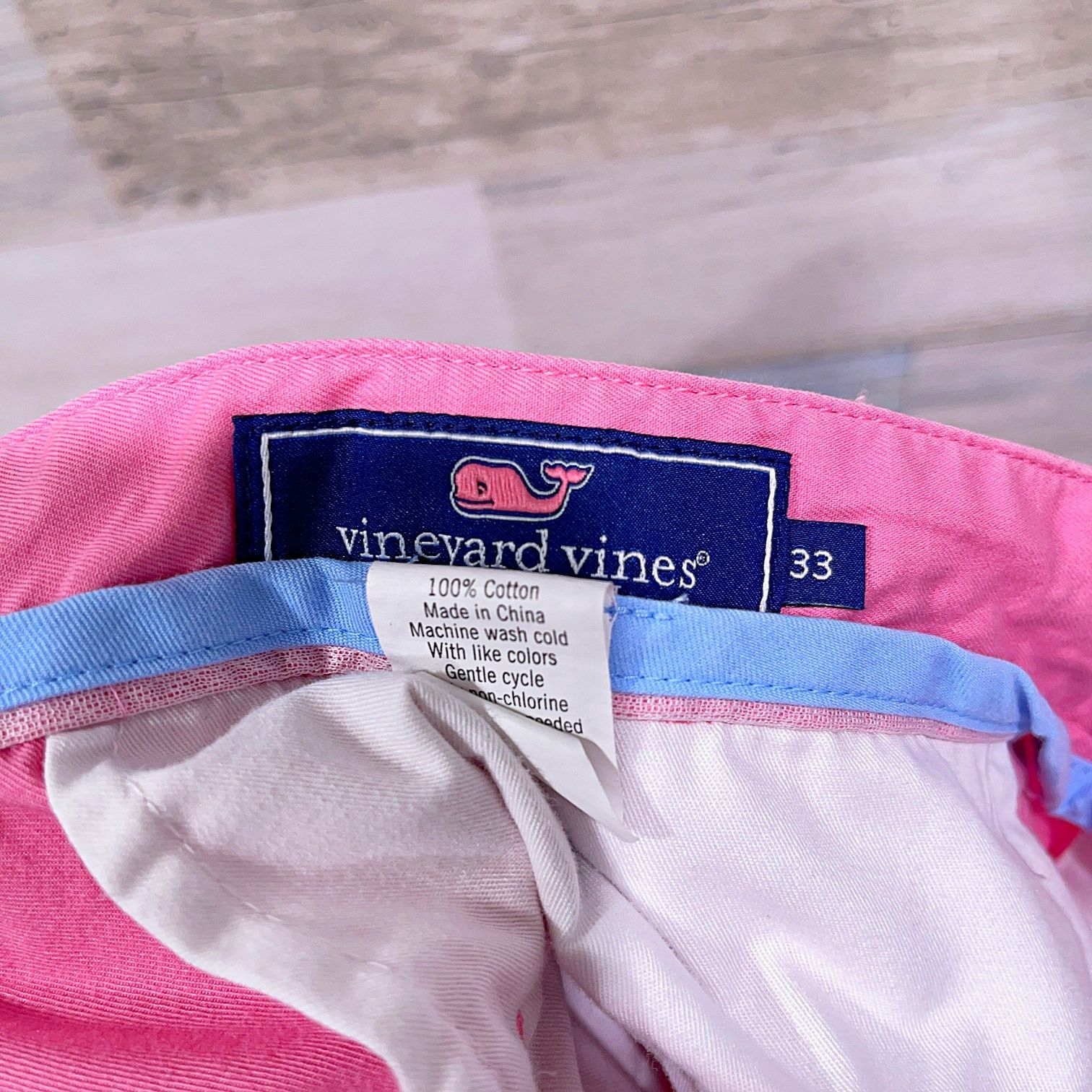 Vineyard Vines Vineyard Vines 9" Club Shorts Pink Flat Front Stretch Chino Size US 33 - 4 Thumbnail