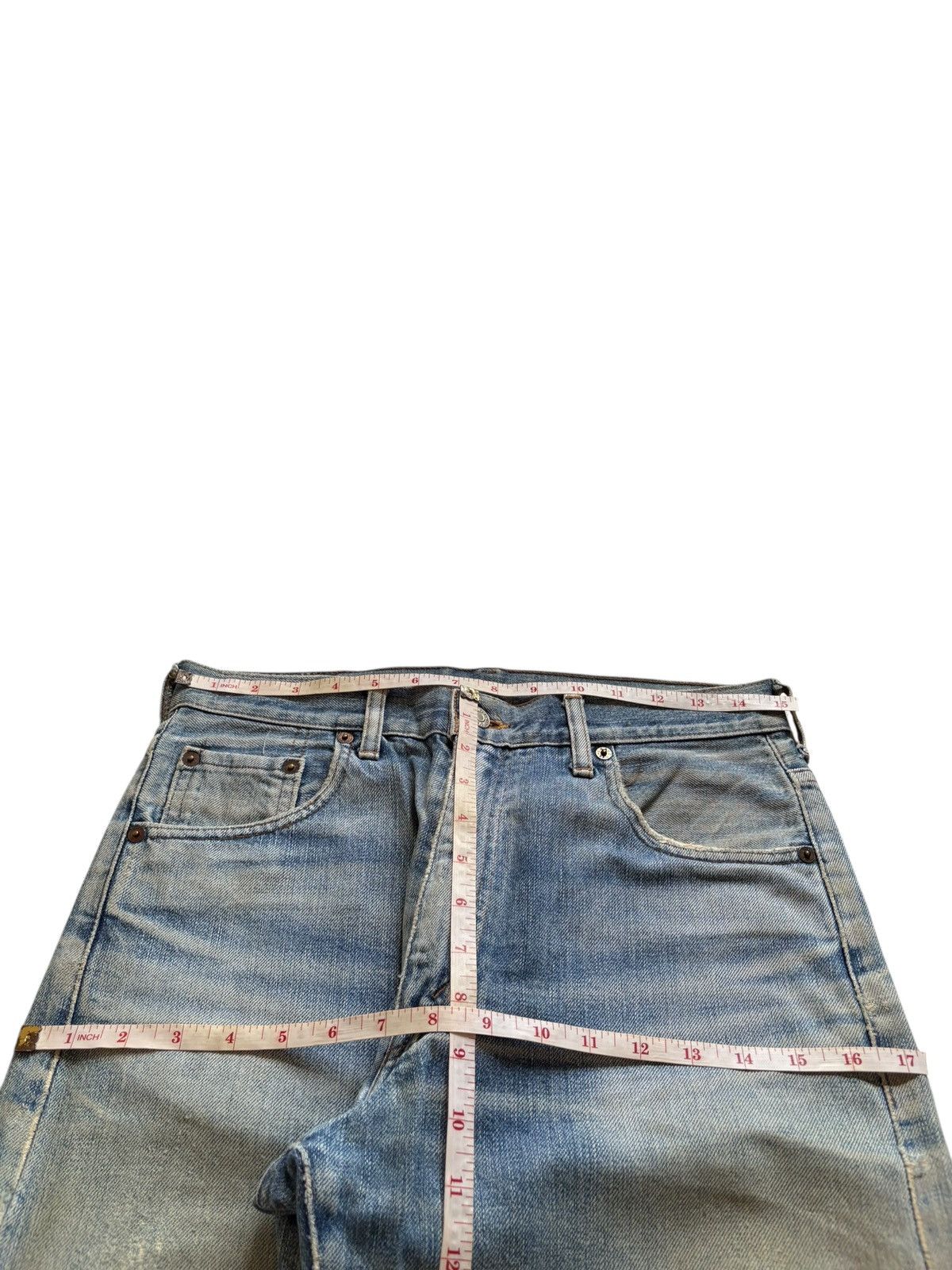 Levi's Vintage 80s Levis Selvedge Big E Mud Wash Baggy Jean Size US 31 - 13 Thumbnail