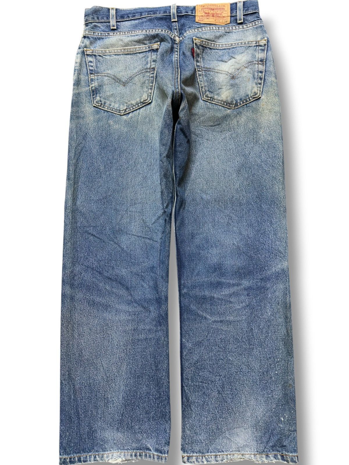 Levi's Vintage Clothing Vintage Levi’s 505 Mudwash Ripped Distressed Denim Size US 32 / EU 48 - 4 Thumbnail