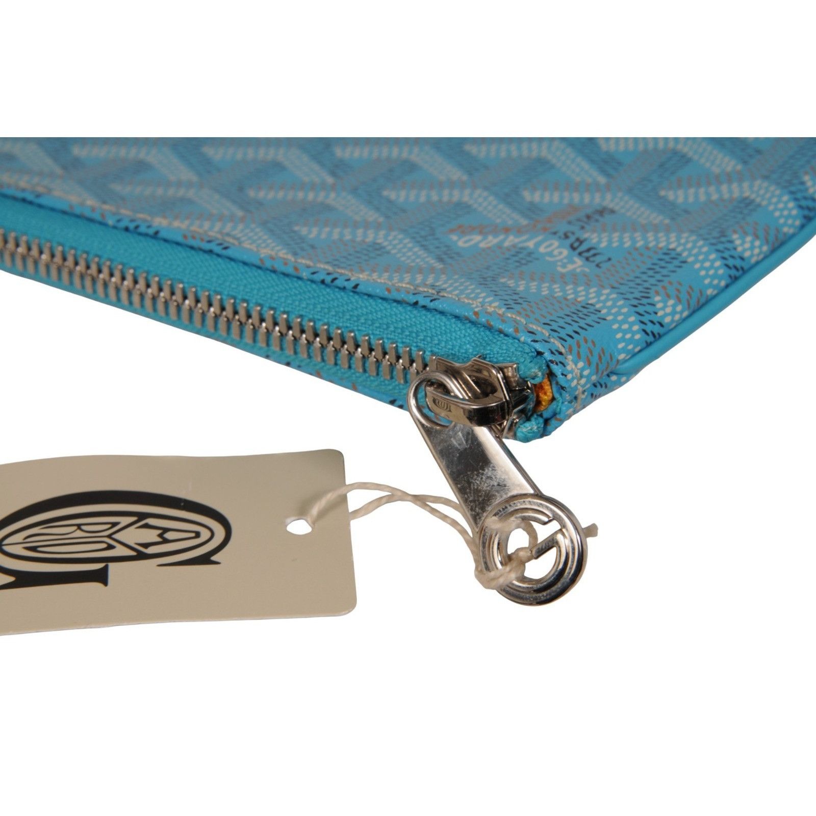 Goyard Senate MM Pouch Turquoise Blue Clutch Coated Canvas - 02643 Size ONE SIZE - 11 Thumbnail