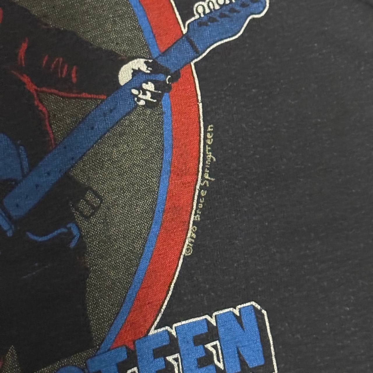 Hanes Vintage 1982 Bruce Springsteen World Tour Black T-shirt M Size US M / EU 48-50 / 2 - 3 Thumbnail