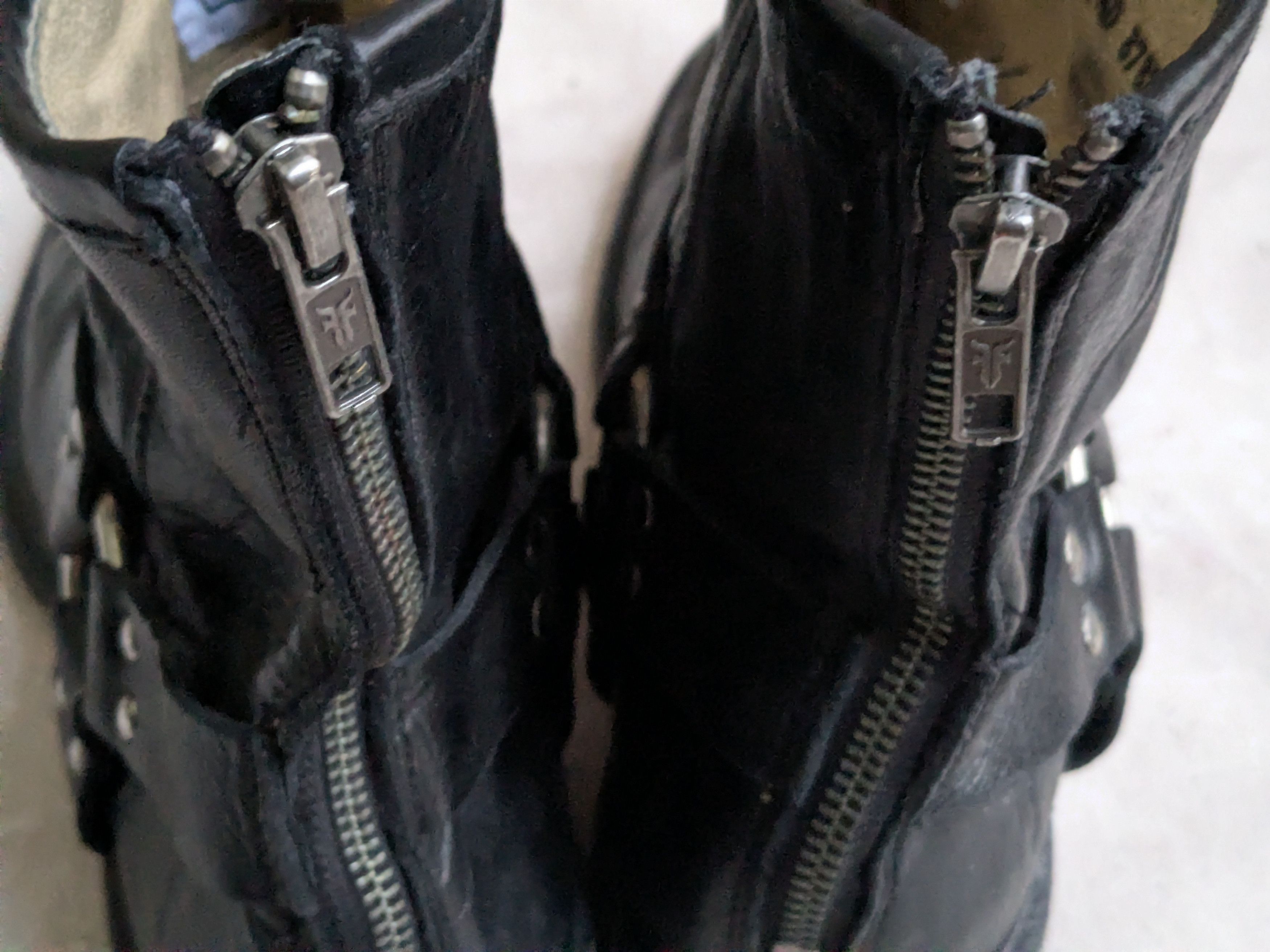 Frye Frye Harness Boots Black 9.5 D Leather Buckle Strap Size US 9.5 / EU 42-43 - 11 Thumbnail