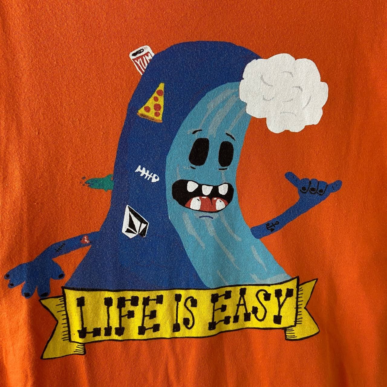 Volcom Volcom Life Is Easy Patrick Carrie T-Shirt Crazy Y2K Size US L / EU 52-54 / 3 - 3 Thumbnail