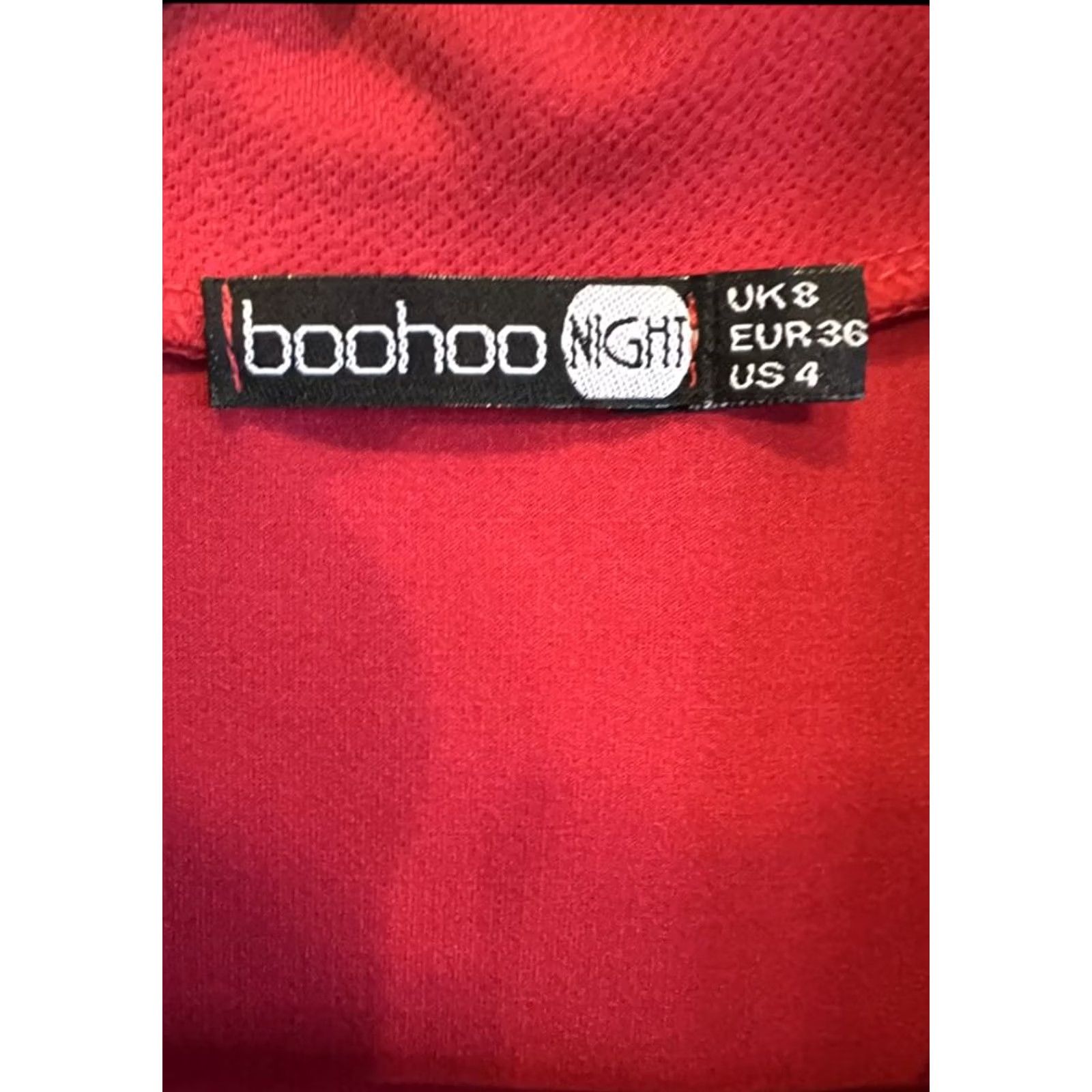 Boohoo BOOHOO BELTED RED MINI DRESS SZ 4 Size S / US 4 / IT 40 - 8 Thumbnail