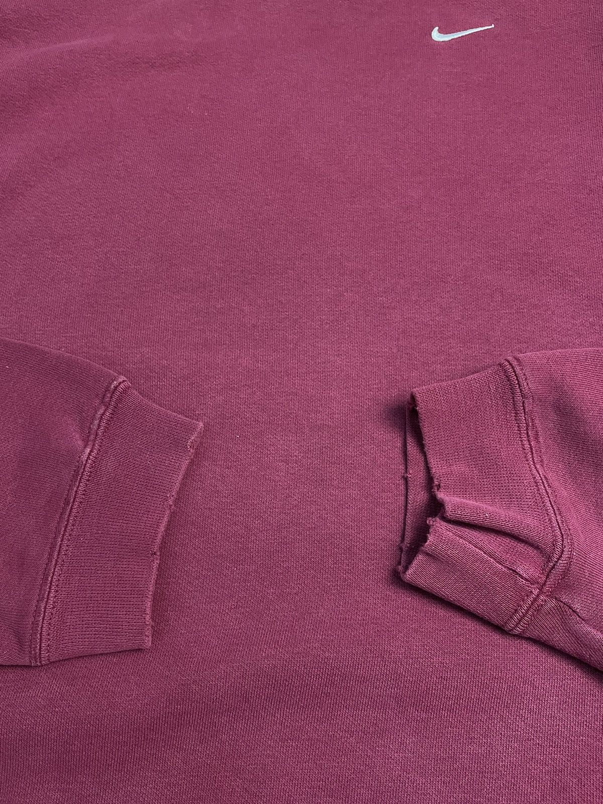 Vintage Vintage 90s Nike Wine Sweatshirt Size US L / EU 52-54 / 3 - 5 Thumbnail