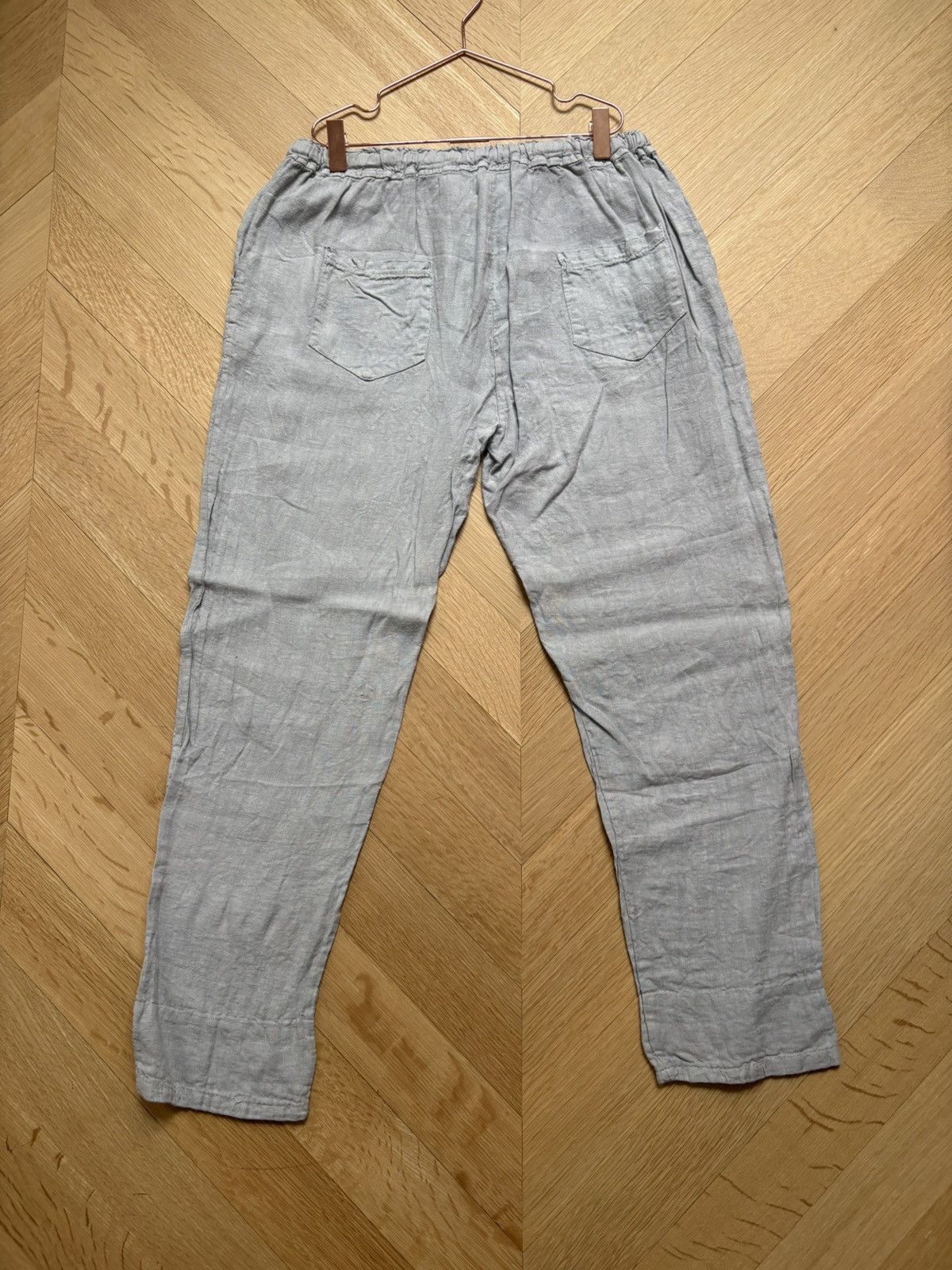 Other Rare Vintage Italian Grey Linen Trousers S/M Size 30" / US 8 / IT 44 - 5 Thumbnail
