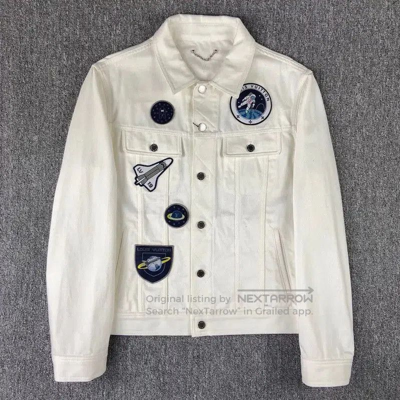 Louis Vuitton Louis Vuitton White Cotton Women's Jacket XL . Size XL / US 12-14 / IT 48-50 - 1 Thumbnail
