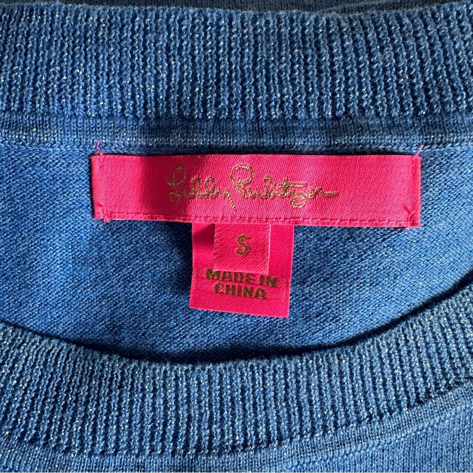 Lilly Pulitzer LILLY PULITZER Cabo Blue Boatneck Sweater Women’s size Small Size S / US 4 / IT 40 - 10 Thumbnail
