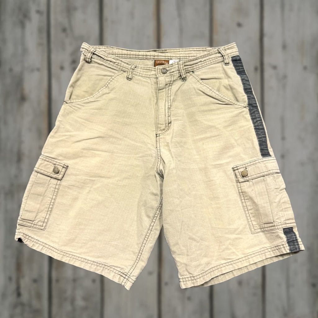 Vintage Tavarua Cargo Shorts Men 32 Surfer 100% Cotton 6 Pocket Beige Cream Y2K Size US 32 / EU 48 - 1 Thumbnail