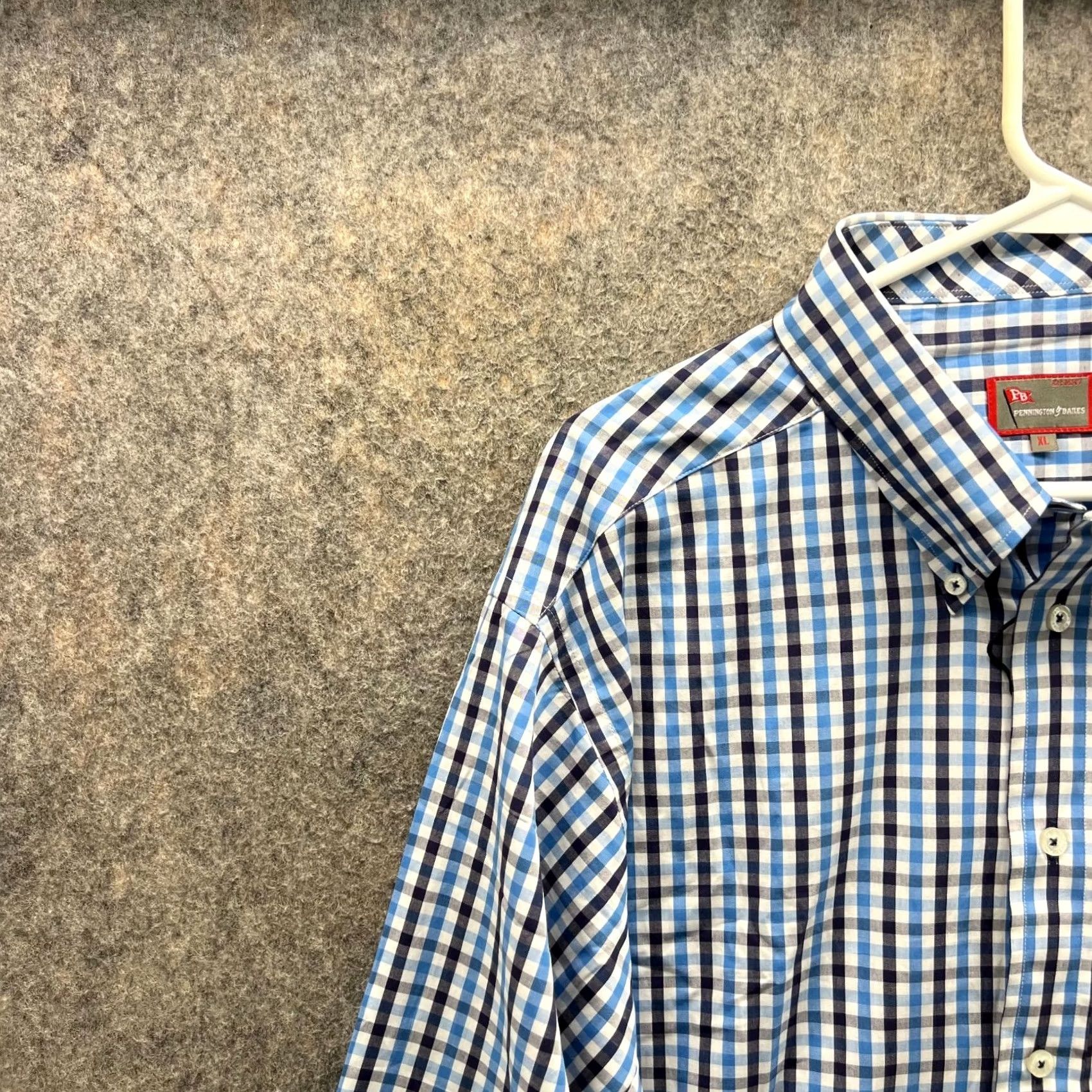 Vintage VINTAGE Pennington Shirt Men XL Check Blue Black Casual Button Down Plaid New Size US XL / EU 56 / 4 - 7 Thumbnail