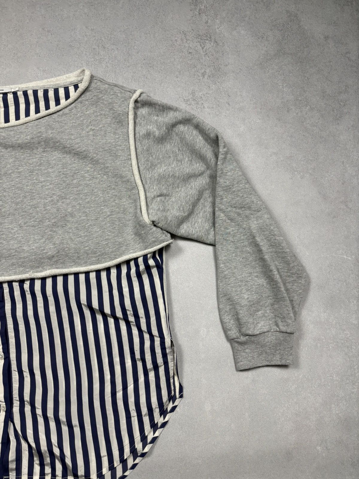Alexander Wang Alexander Wang Boat Neck Long-sleeve Hybrid Sweatshirt Shirt Size M / US 6-8 / IT 42-44 - 3 Thumbnail