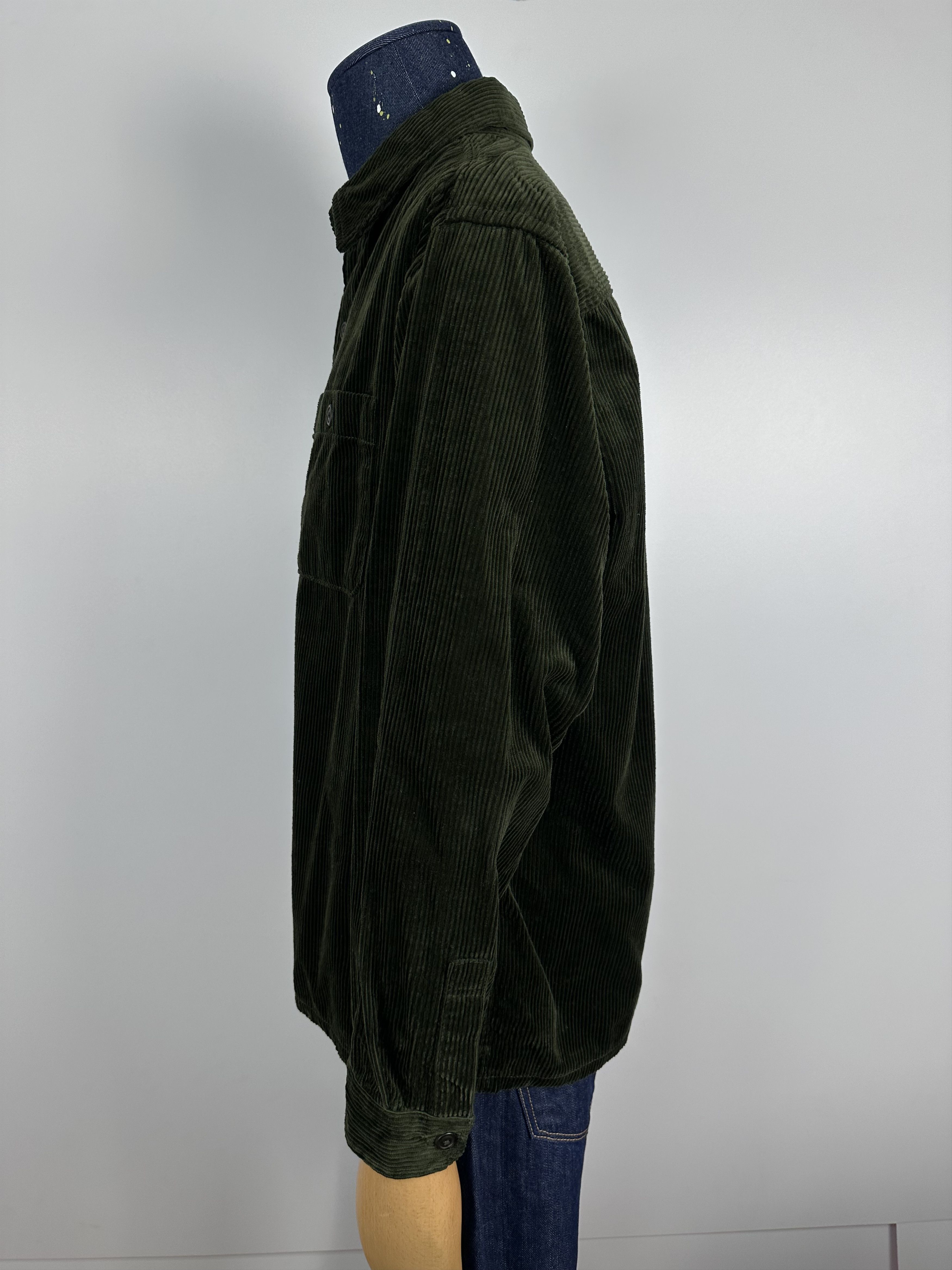 Uniqlo Uni Qlo Corduroy Long Sleeve Over Shirt Green Mens Size M Size US M / EU 48-50 / 2 - 4 Thumbnail