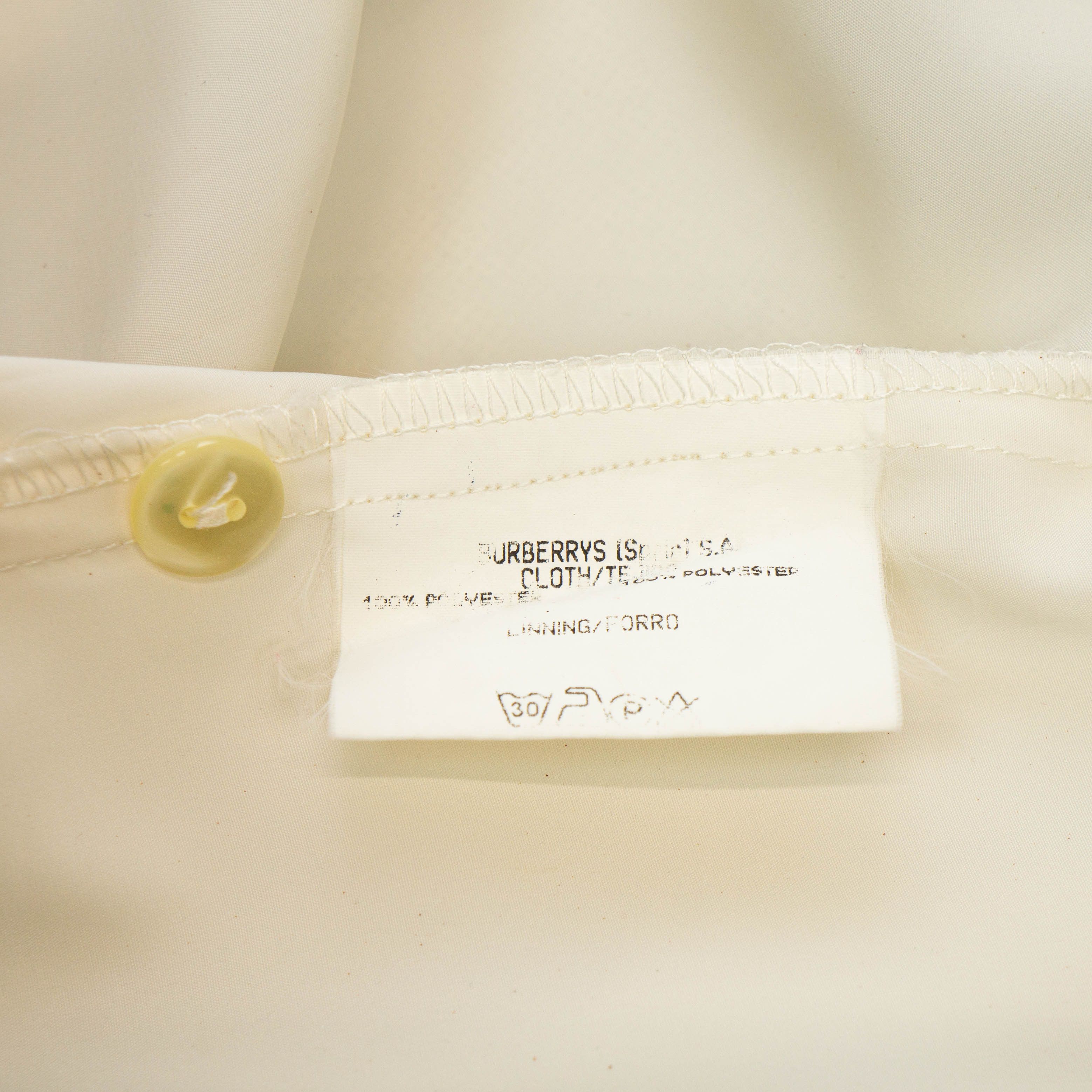 Burberry BURBERRY Women Shirt Honi soit qui mal y pense Beige Vintage Size S / US 4 / IT 40 - 11 Thumbnail