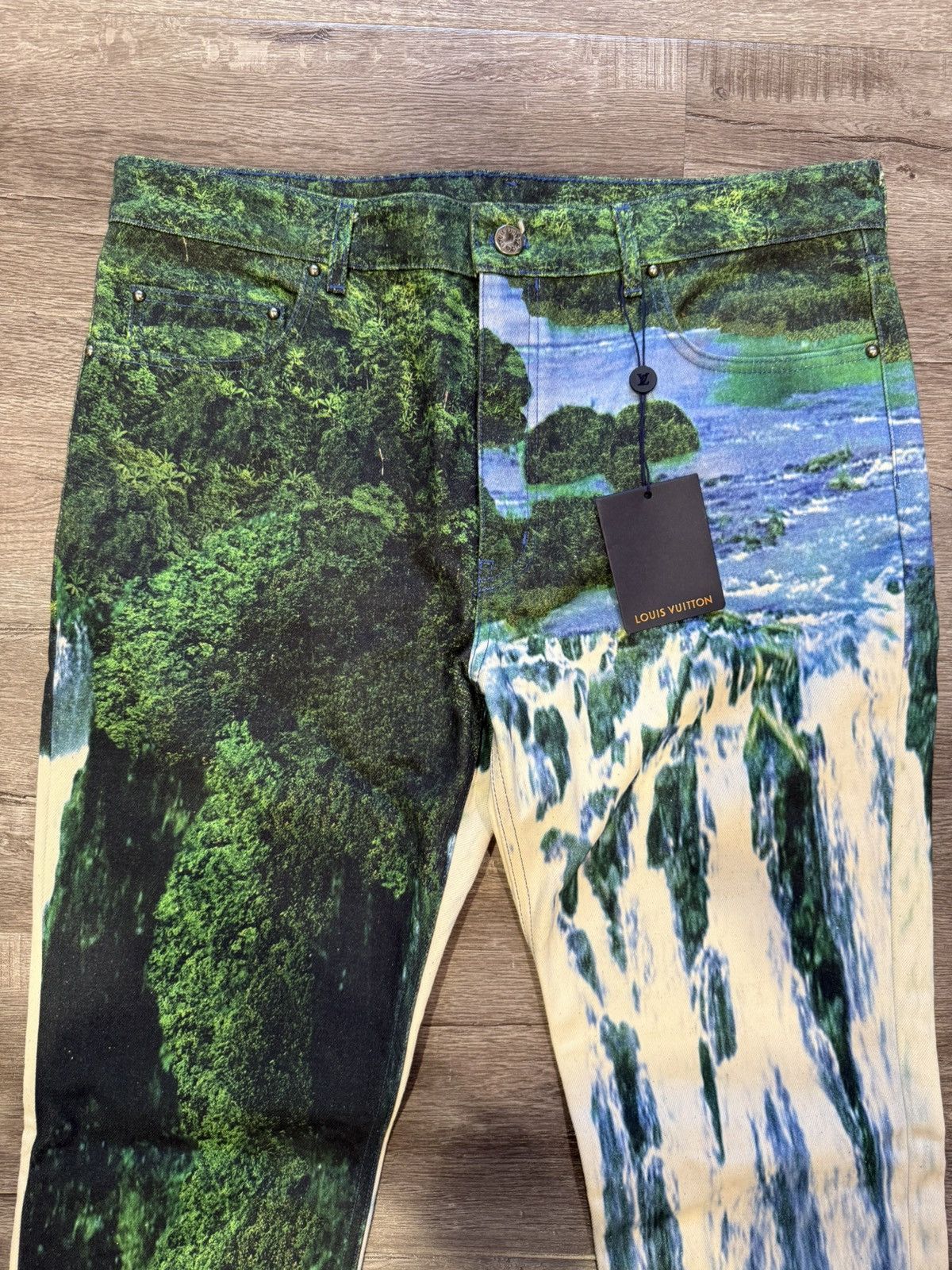 Louis Vuitton Louis Vuitton Amen Break Waterfall Denim Pants Size US 34 / EU 50 - 3 Thumbnail