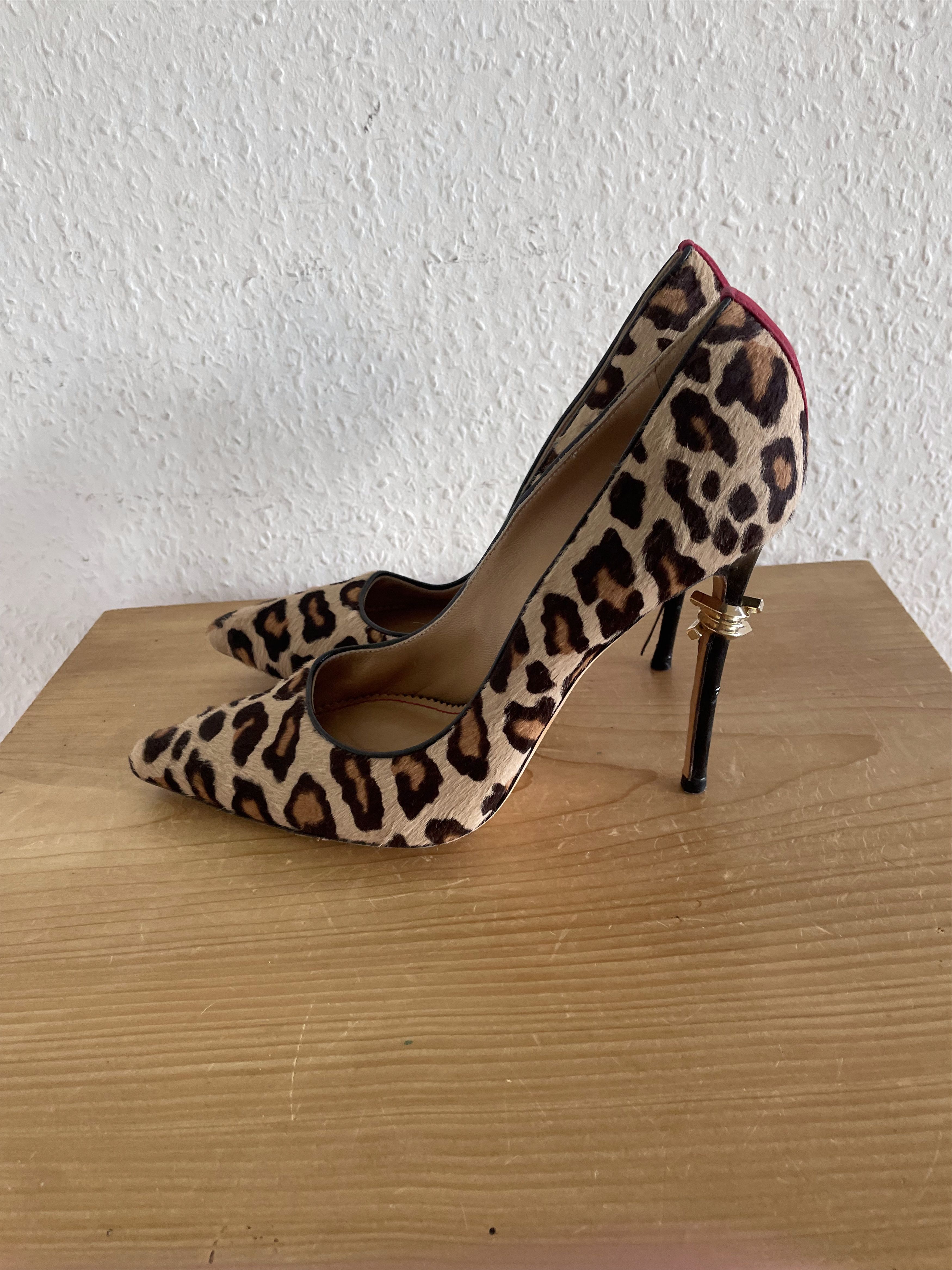 Dsquared2 Leopard Pony Hair Heels Brown Size US 6.5 / IT 36.5 - 3 Thumbnail
