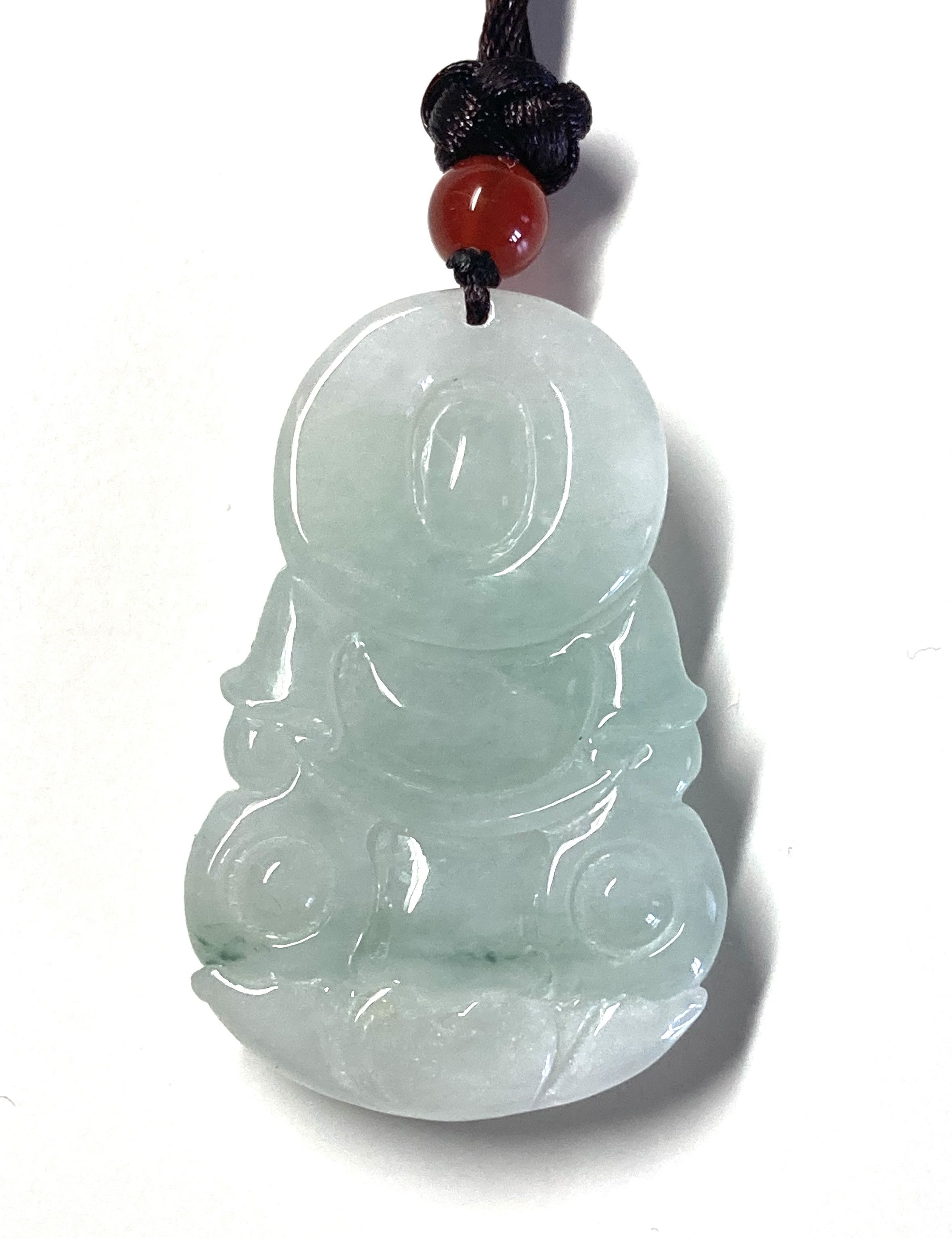 Other 60002 Certified Jadeite jade Guanyin Woman Buddha Pendant Size ONE SIZE - 3 Thumbnail