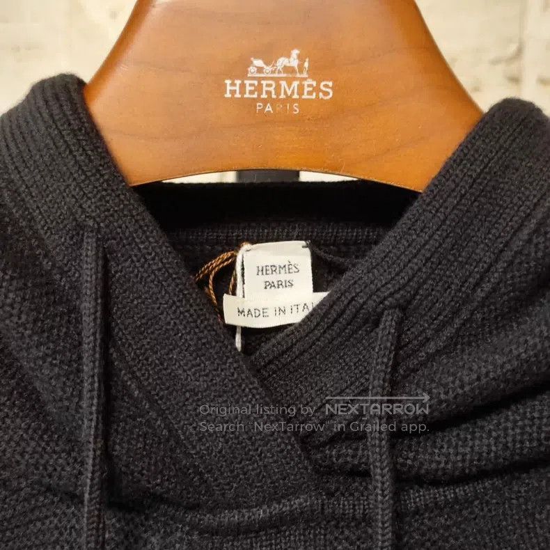 Hermes Hermes H Logo Jacquard, Hooded Sweater Size XXS / US 00 / IT 34 - 8 Thumbnail