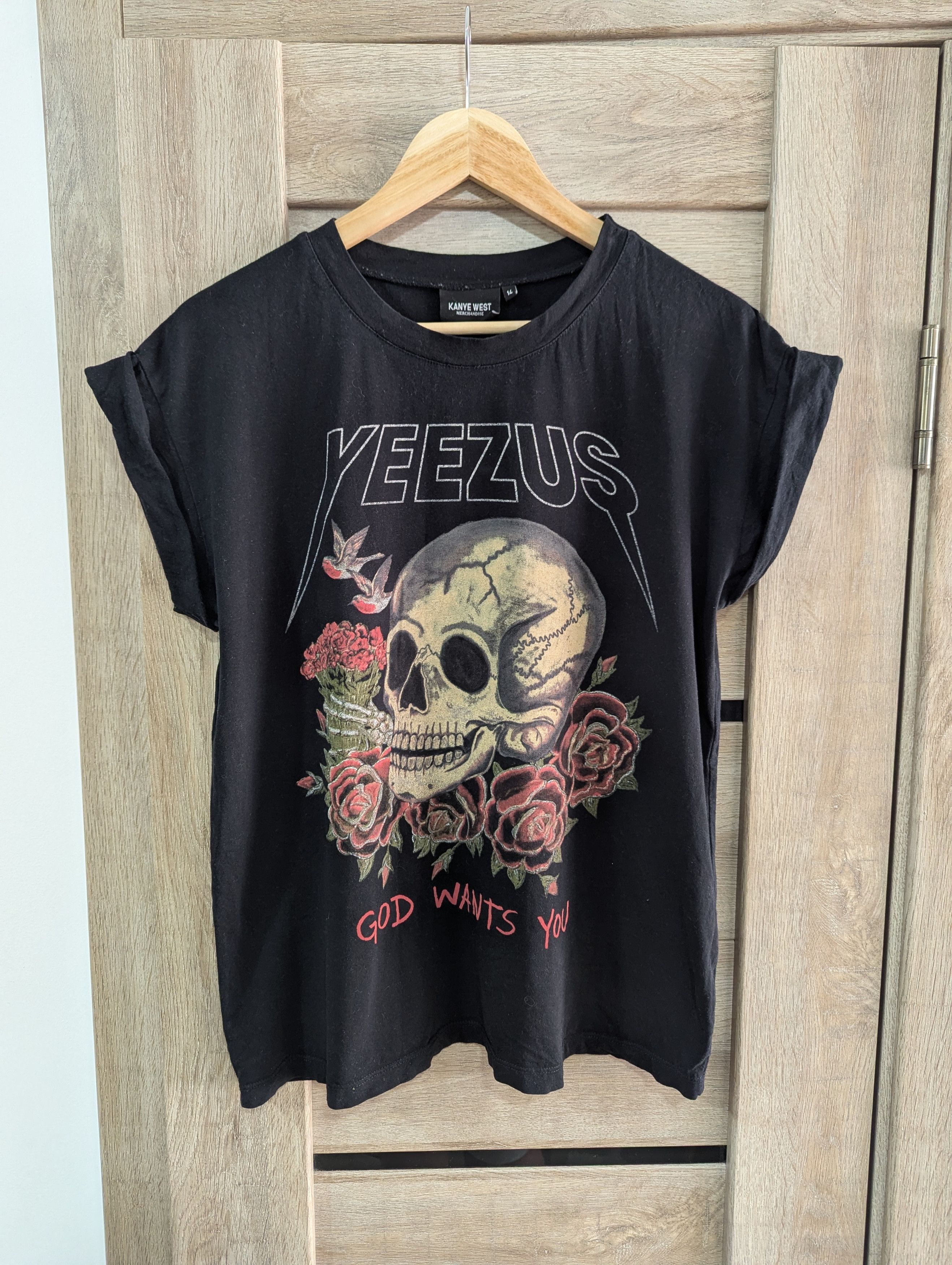 Kanye West Women's 2015 Yeezus Kanye West God Want You T-Shirt Size L / US 10 / IT 46 - 1 Thumbnail