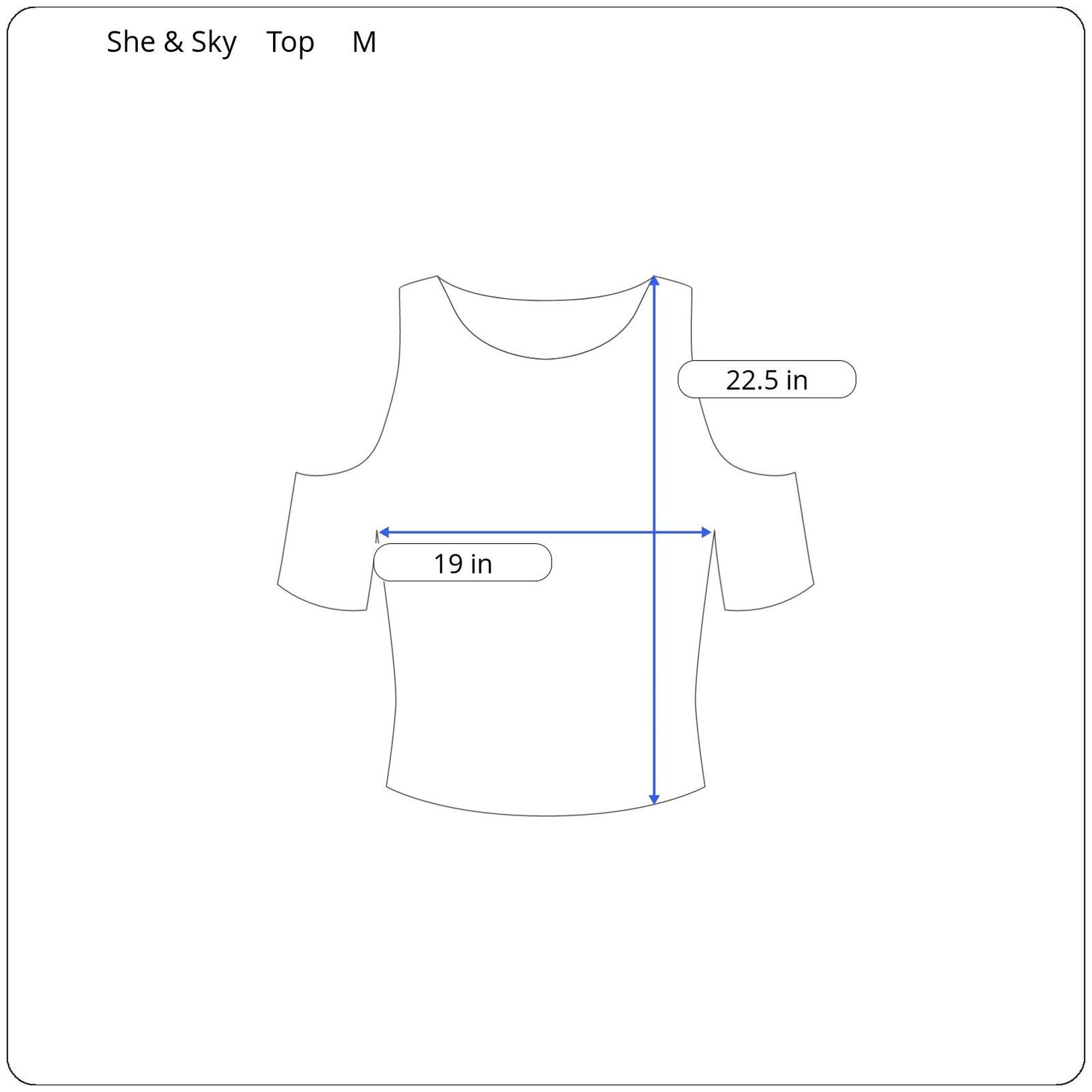 Other She + Sky Short Sleeve Top Women's Size Medium Size M / US 6-8 / IT 42-44 - 5 Thumbnail