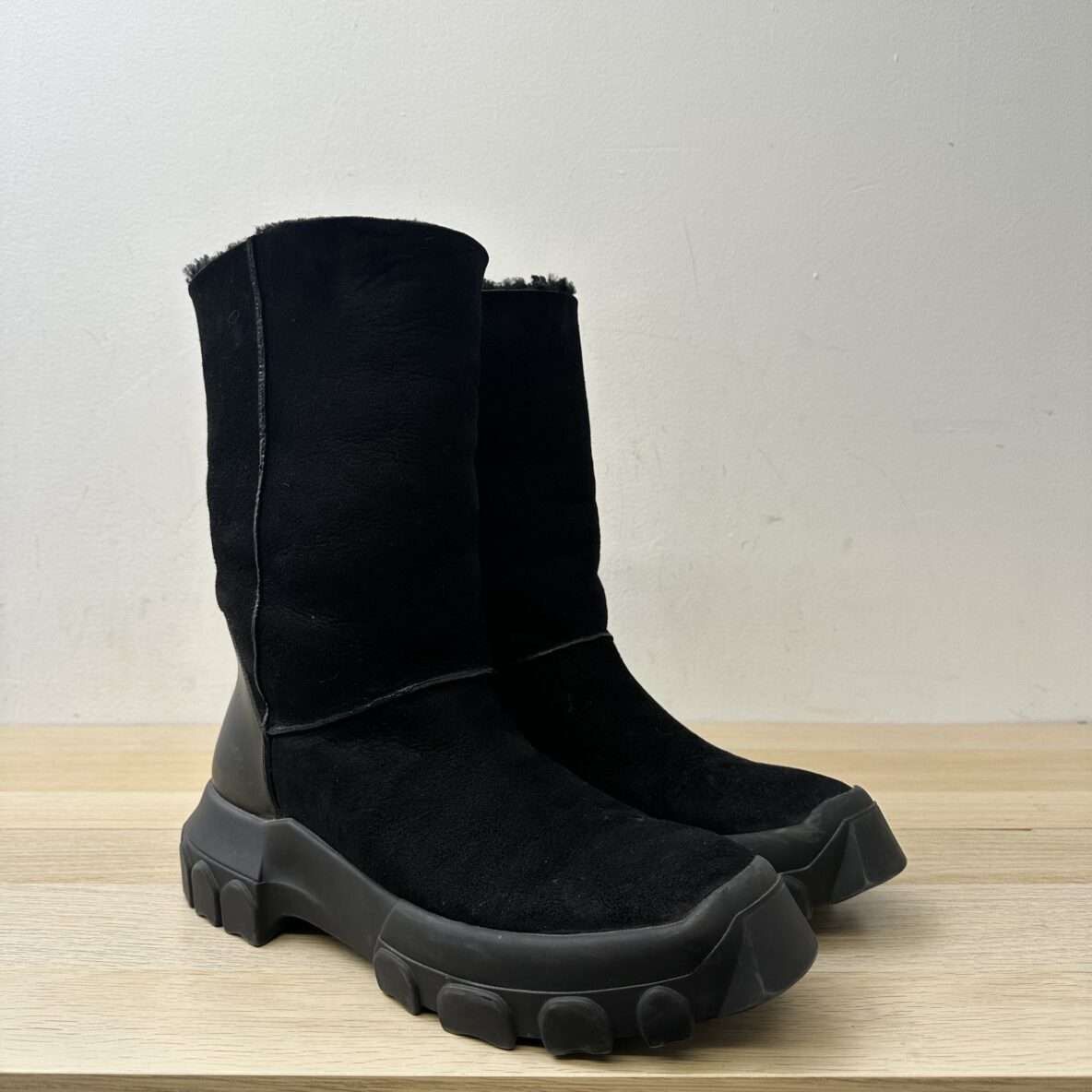 Rick Owens Shearling Bozo Boots