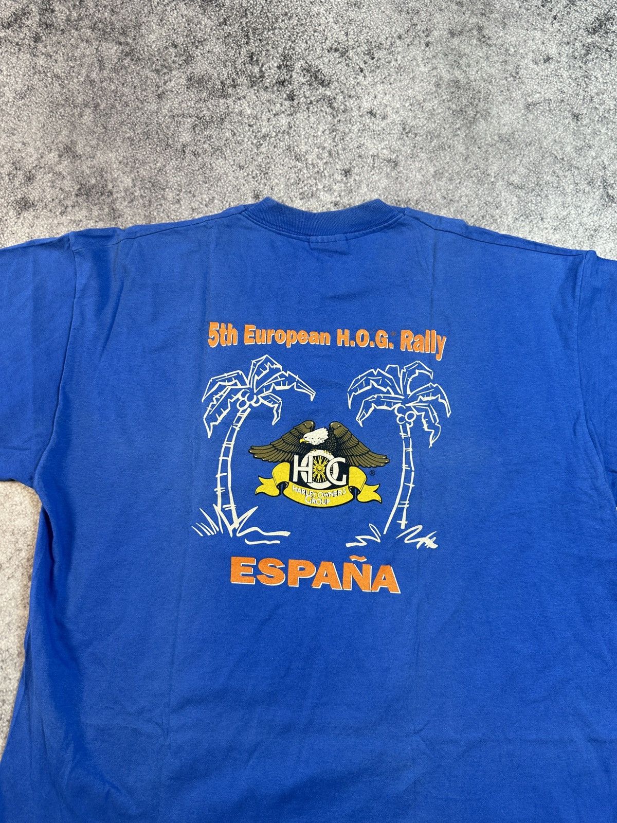 Harley Davidson × Vintage Vintage Harley Davidson Castellon 95 t-shirt Streetwear XL Size US XL / EU 56 / 4 - 3 Thumbnail
