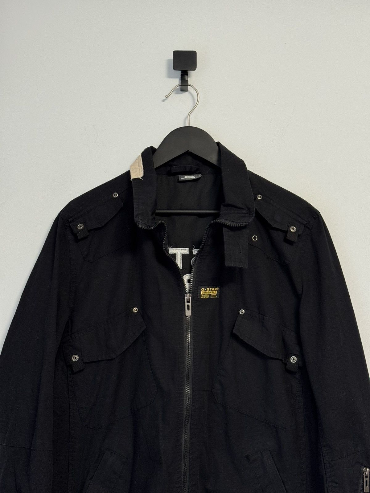 G-Star G-Star Raw Mens Multi Pocket Military Jacket Black Canvas Size US M / EU 48-50 / 2 - 2 Thumbnail