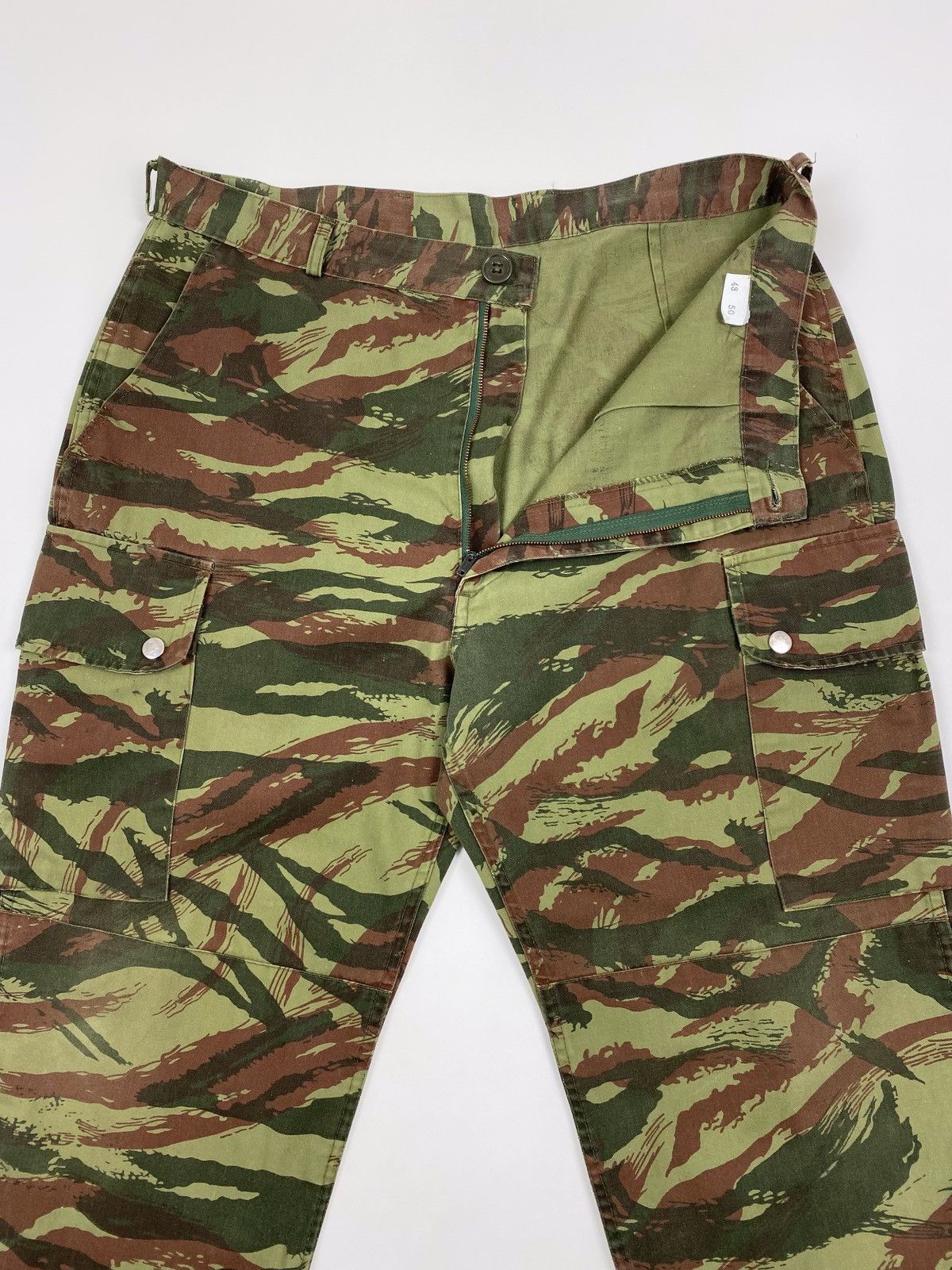 Vintage 1990’s Vintage Greek Army HBT Lizard Camo Cargo Pants Size US 34 / EU 50 - 5 Thumbnail