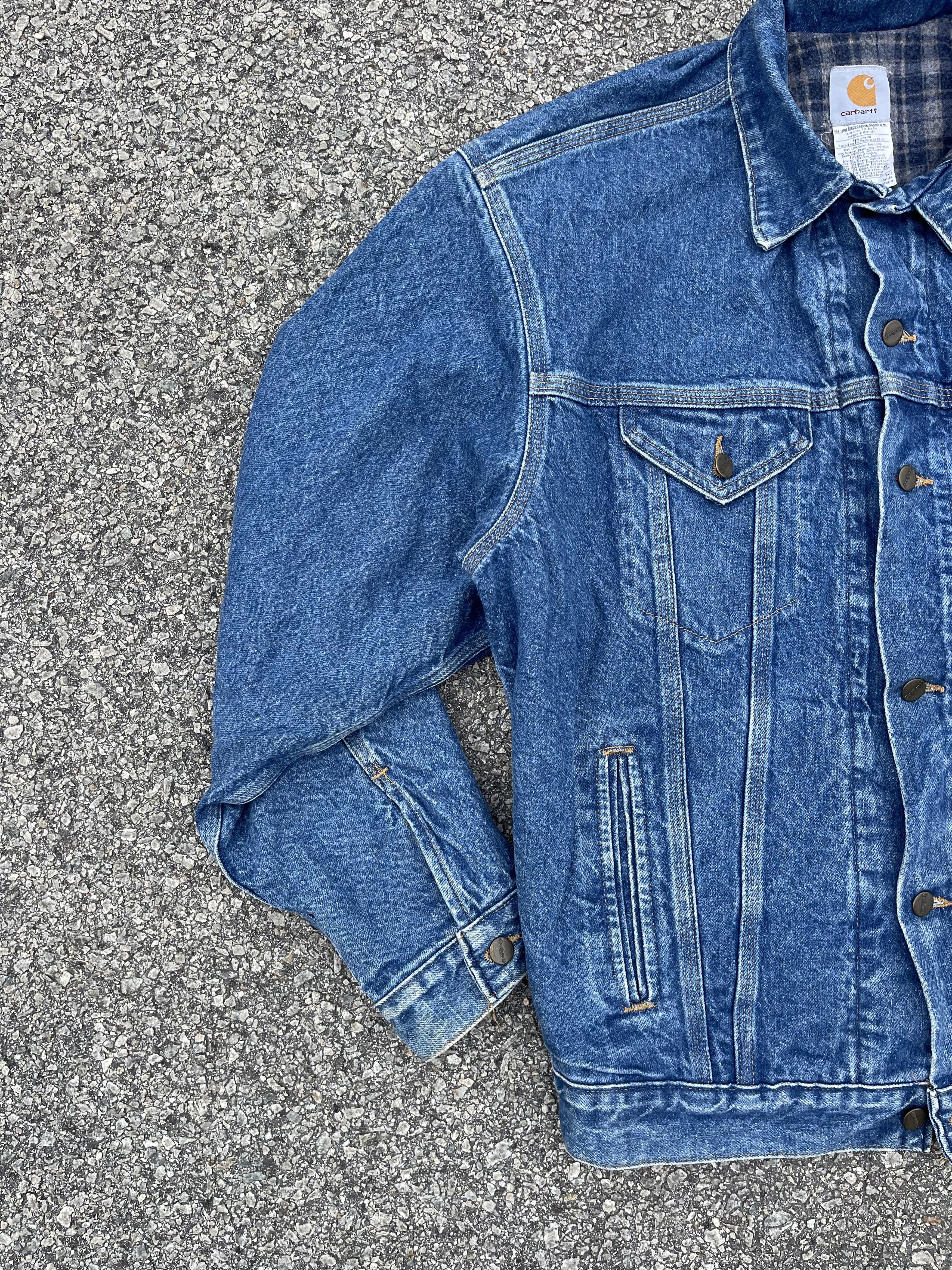 Carhartt × Vintage 90s Carhartt Denim Raw Blanket Linen Jacket Coat Size Large Size US L / EU 52-54 / 3 - 3 Thumbnail