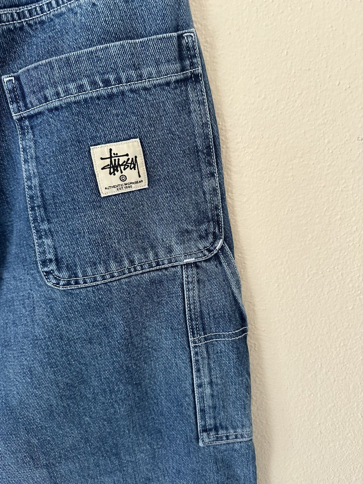 Stussy STUSSY DOUBLE KNEE WORK PANT BLUE Size US 30 / EU 46 - 3 Thumbnail