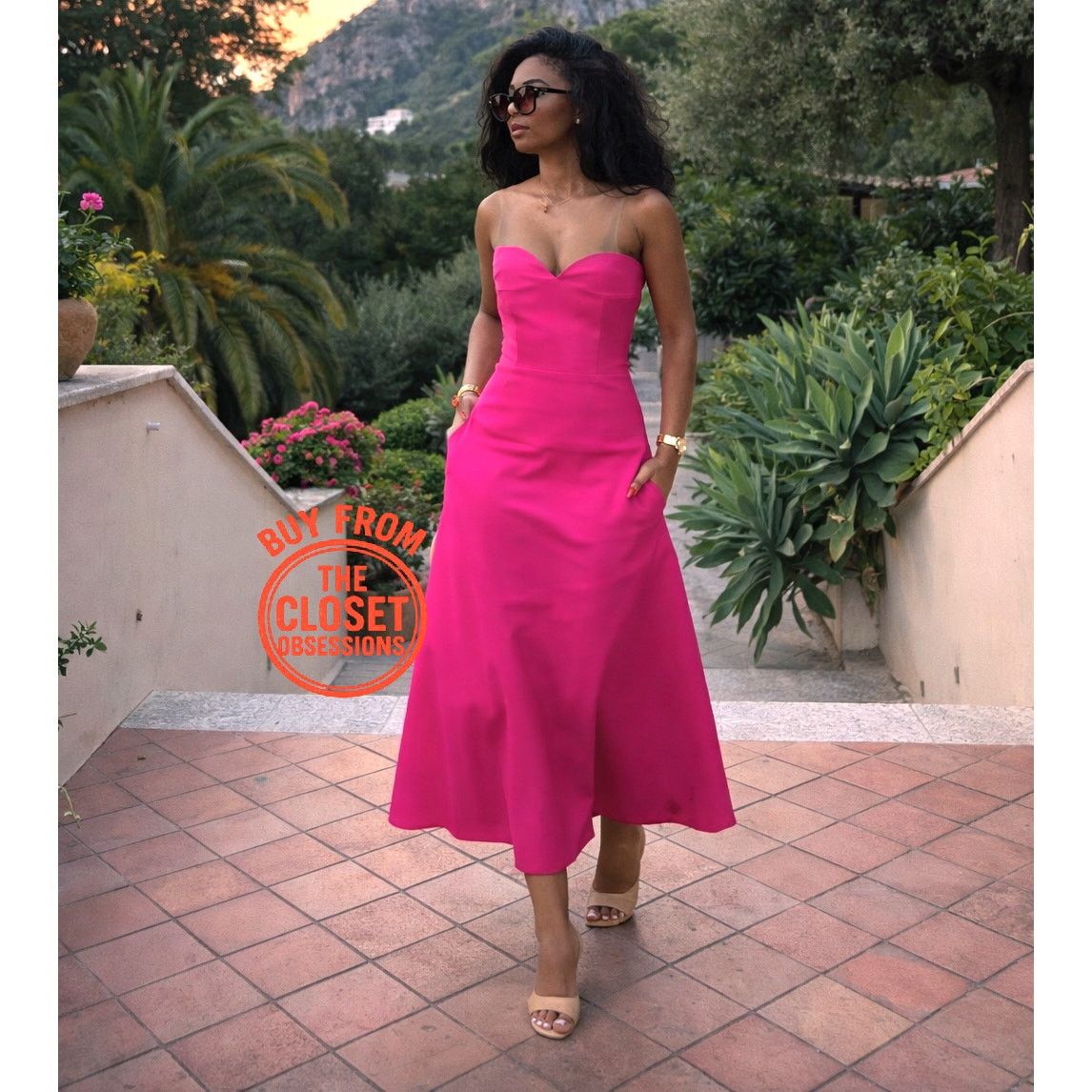 Zara ZARA Strapless Midi Dress NWT Size M / US 6-8 / IT 42-44 - 13 Thumbnail