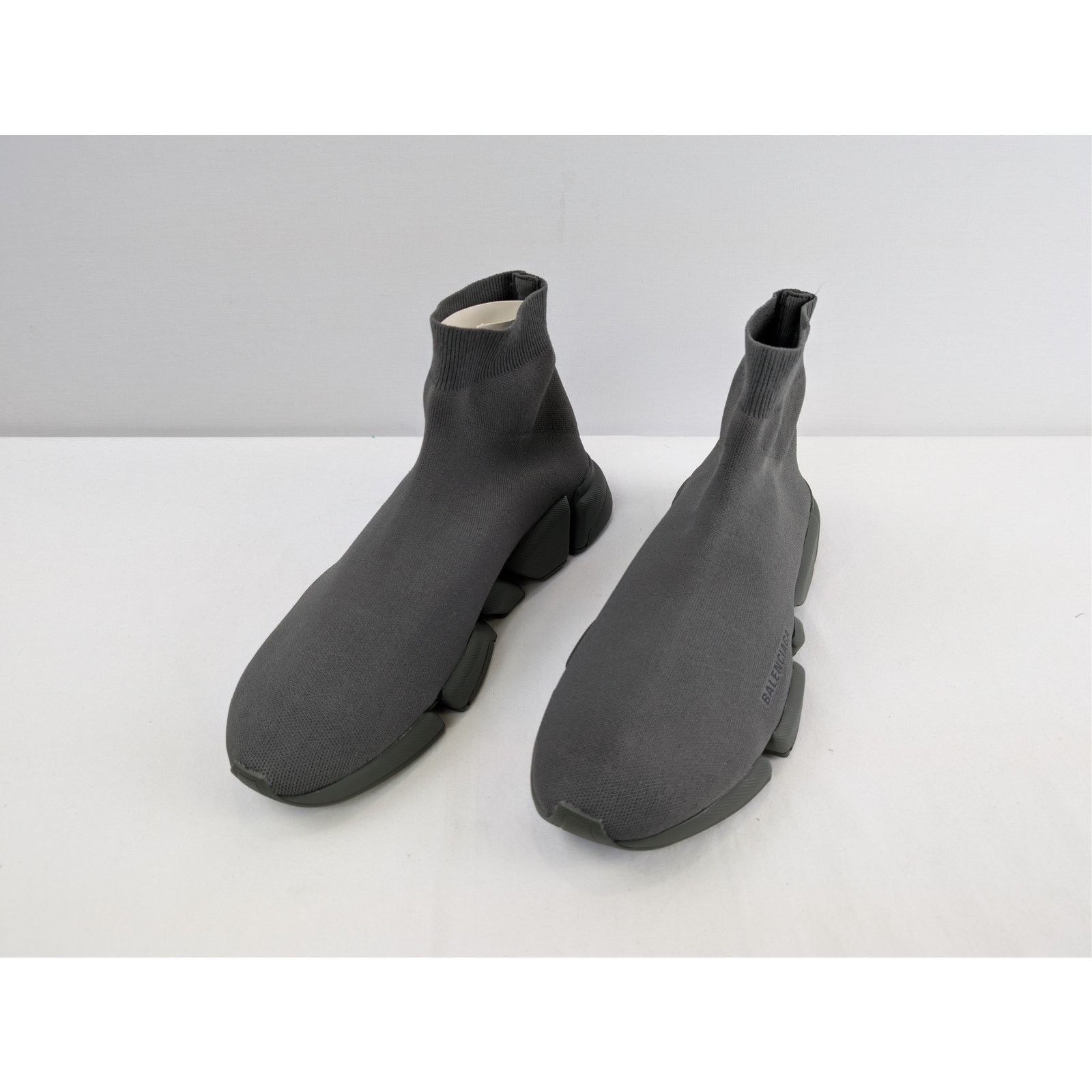 Balenciaga o1rshd1 Speed 2.0 LT New Recycled Knit Sneakers in Dark kaki Size US 12 / EU 45 - 9 Thumbnail
