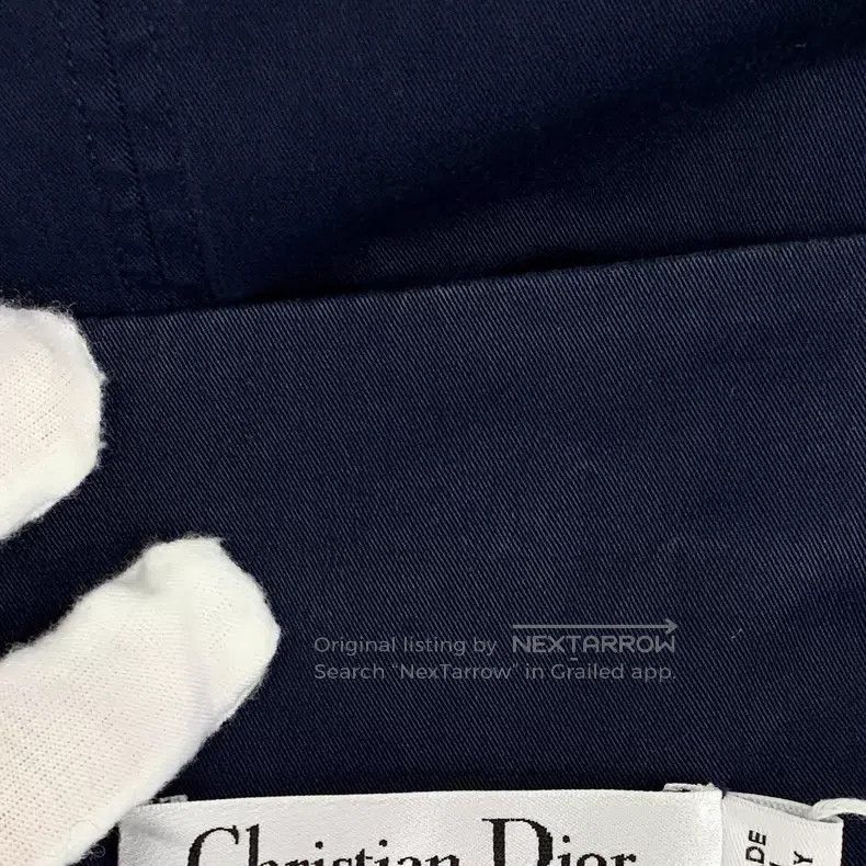 Dior Dior Dark blue badge diamond lapel short-sleeved dress Size XS / US 0-2 / IT 36-38 - 7 Thumbnail