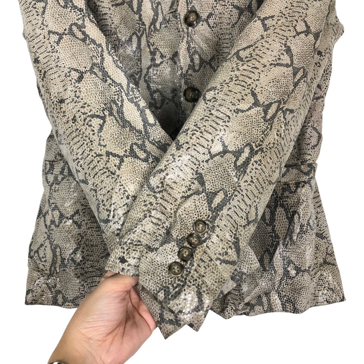 Japanese Brand 🔥Snake Skin Leather Jacket Double Breast Shato Japan Made Size US S / EU 44-46 / 1 - 13 Thumbnail