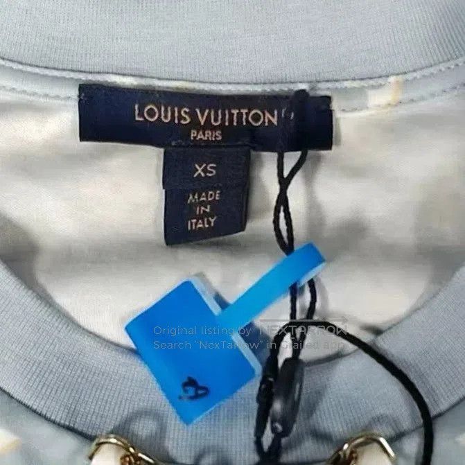 Louis Vuitton Louis Vuitton Blue Monogram Short Sleeve Dress. Size S / US 4 / IT 40 - 6 Thumbnail