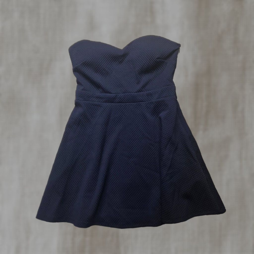 Forever 21 FOREVER 21 Navy Blue Strapless Mini Dress Women's Size Medium Size M / US 6-8 / IT 42-44 - 1 Thumbnail