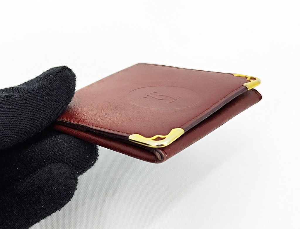 Cartier CARTIER burgundy full leather button coin case Size ONE SIZE - 9 Thumbnail