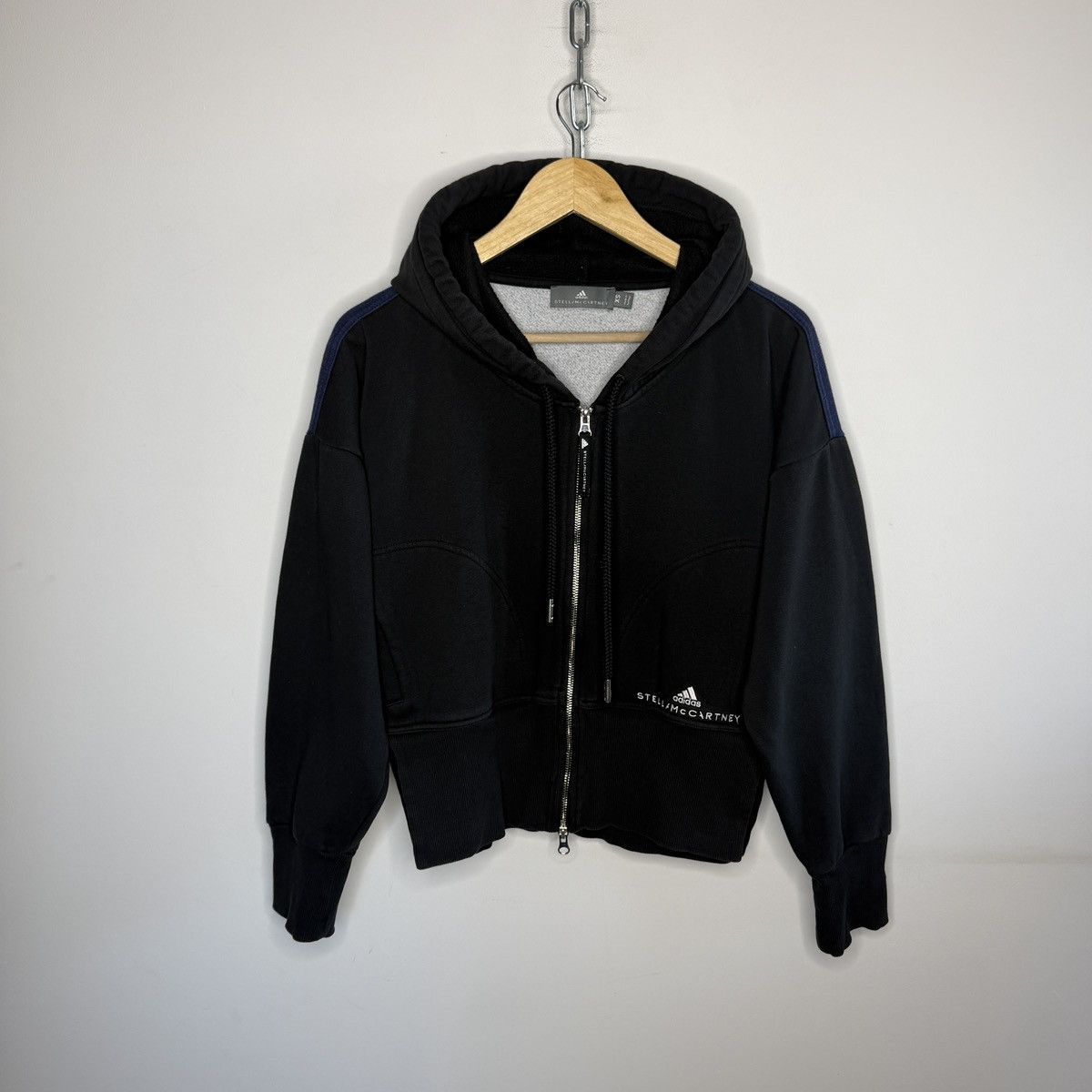 Adidas × Stella McCartney Adidas Stella McCartney Hoodie Boxy Crop Sweatshirt Y2K Size XS / US 0-2 / IT 36-38 - 1 Thumbnail