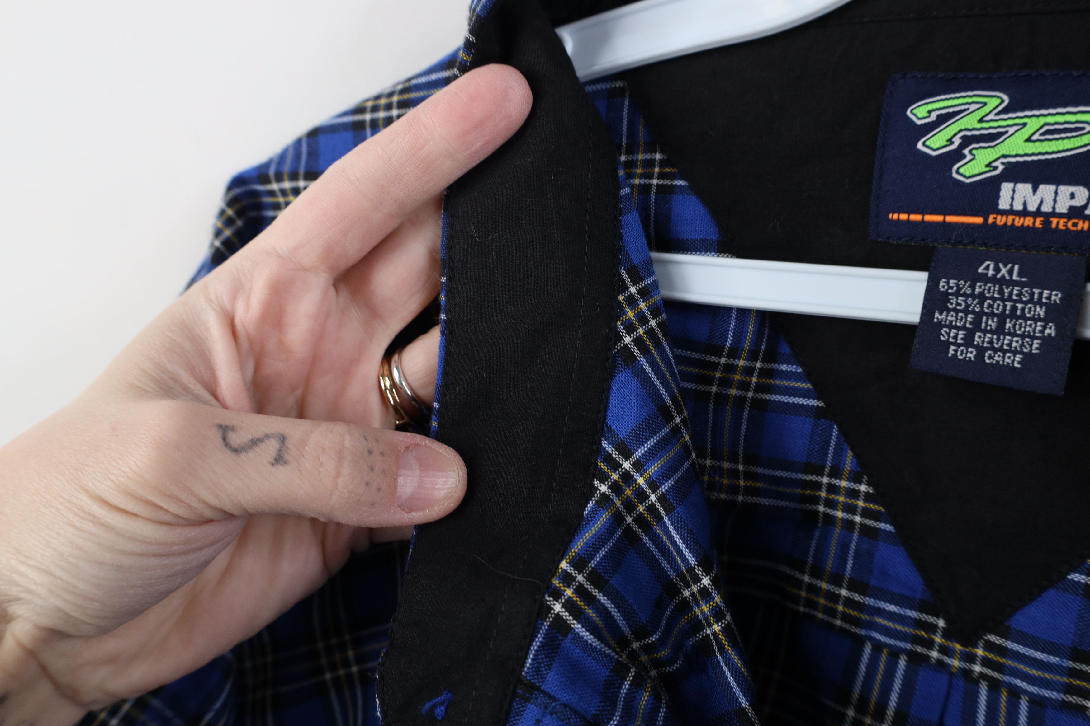 Vintage Vintage 90s Y2K Streetwear Pocket Collared Button Down Shirt Size US XXL / EU 58 / 5 - 9 Thumbnail