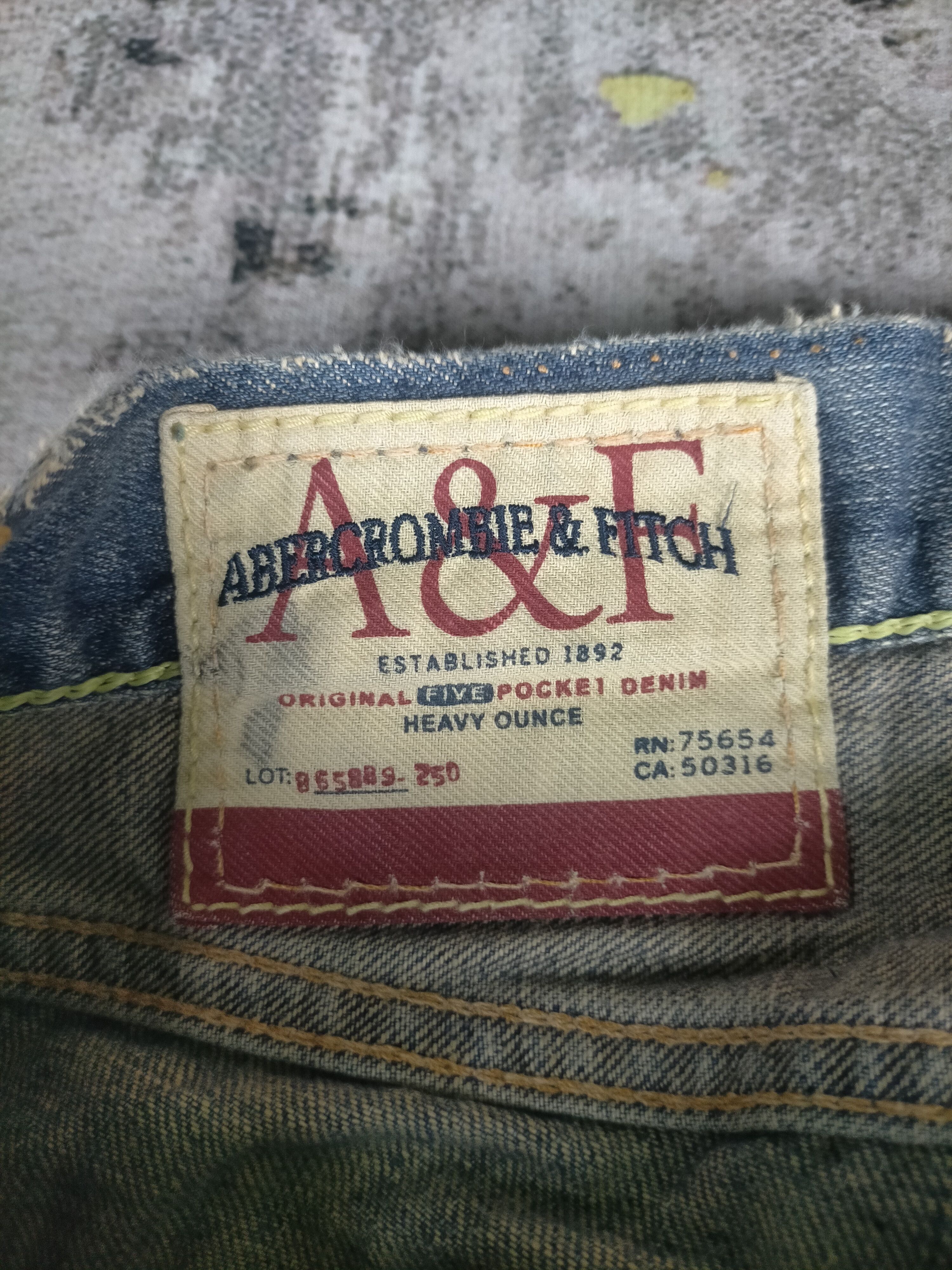 Tornado Mart Vintage Flare Abercrombie & Fitch Distressed Jeans Size US 30 / EU 46 - 8 Thumbnail