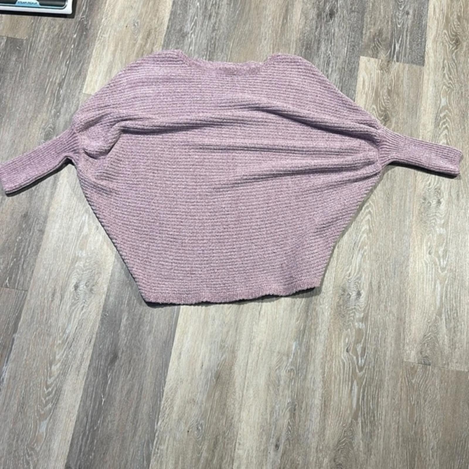 Other Soft fuzzy sweater small lilac EUC boatneck batwing Size S / US 4 / IT 40 - 2 Thumbnail