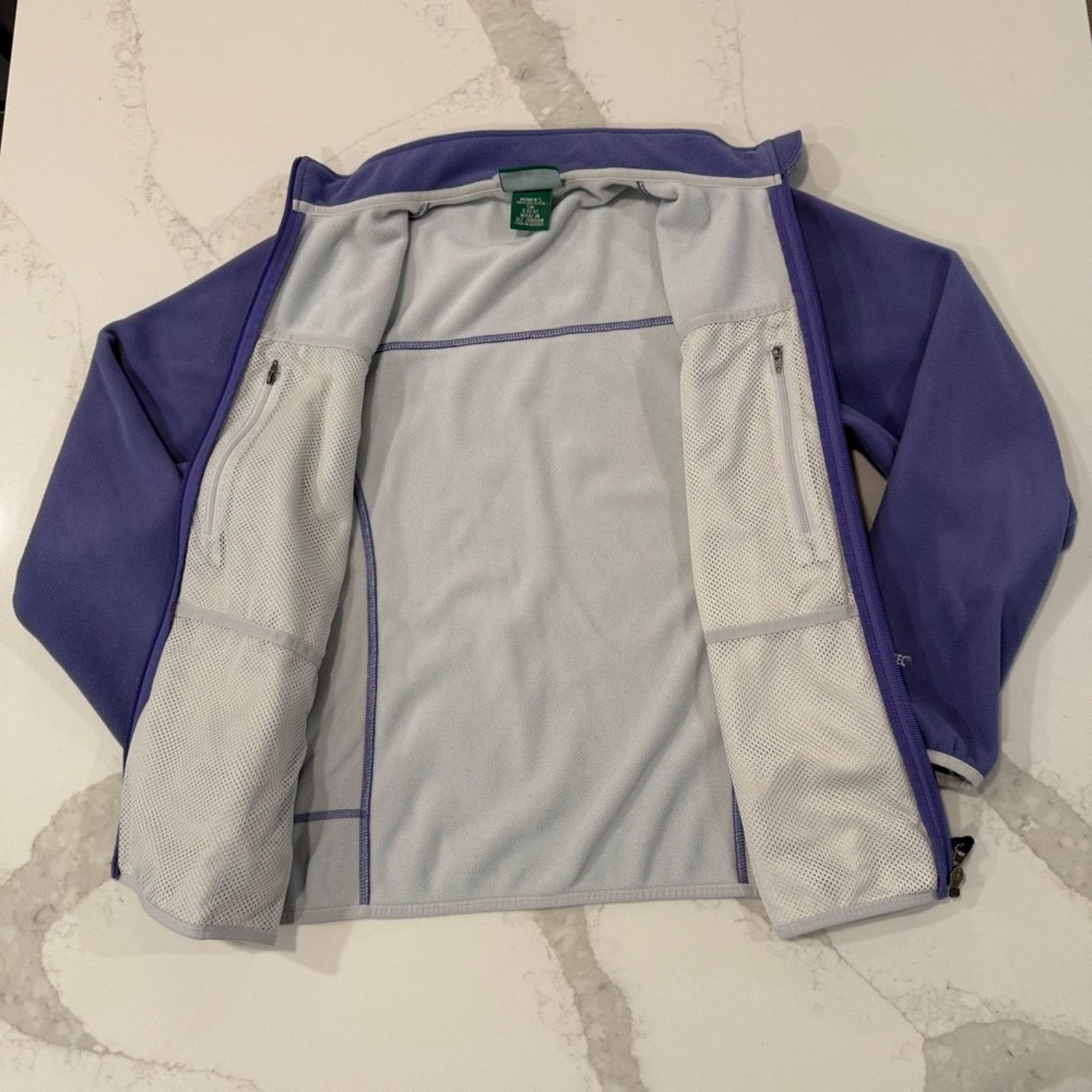 L.L. Bean L.L. Bean Polartec FullZip Fleece Jacket Womens Small Purple Size S / US 4 / IT 40 - 7 Thumbnail