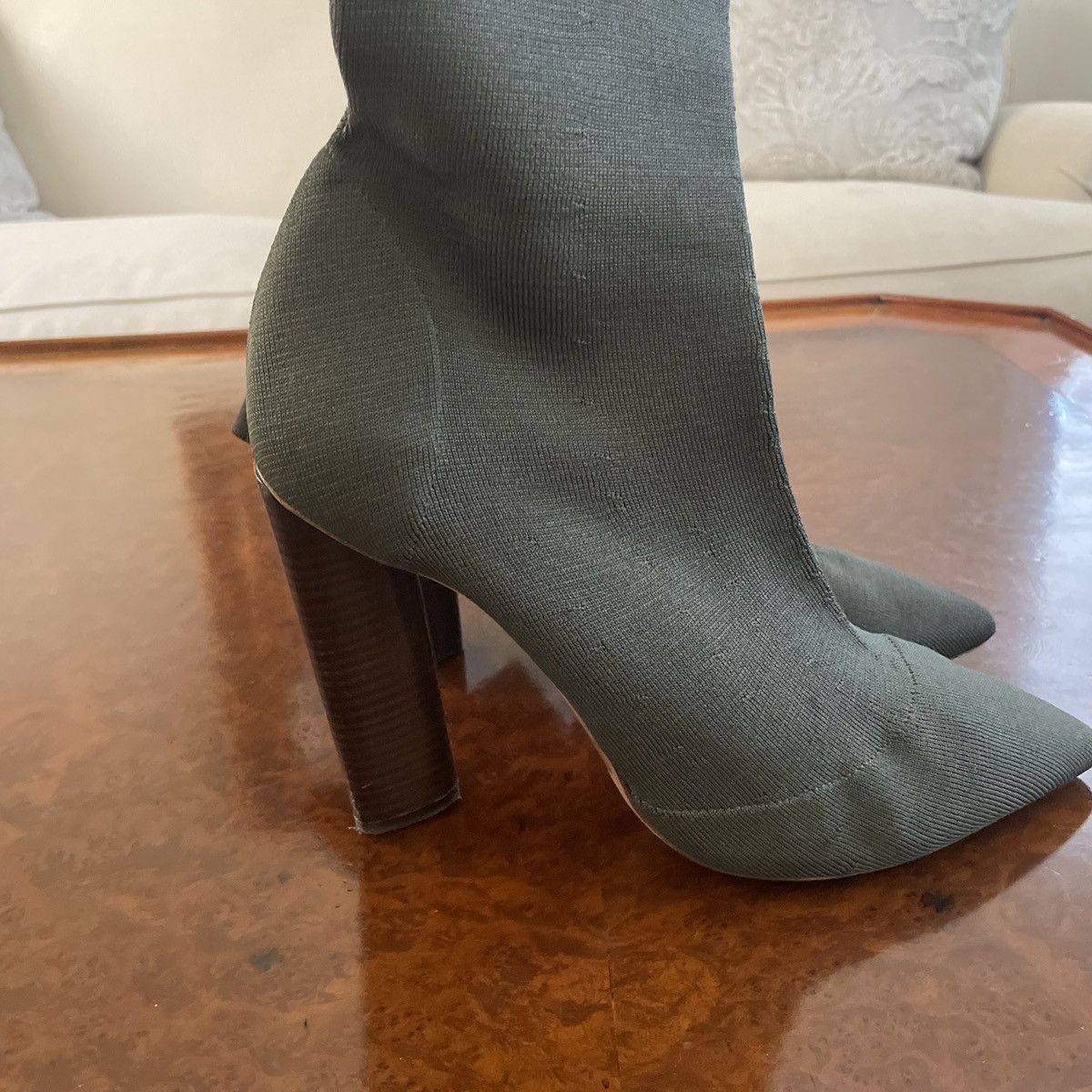 Yeezy Pointed Toe Knit Sock Bootie Size US 10.5 / IT 40.5 - 6 Thumbnail