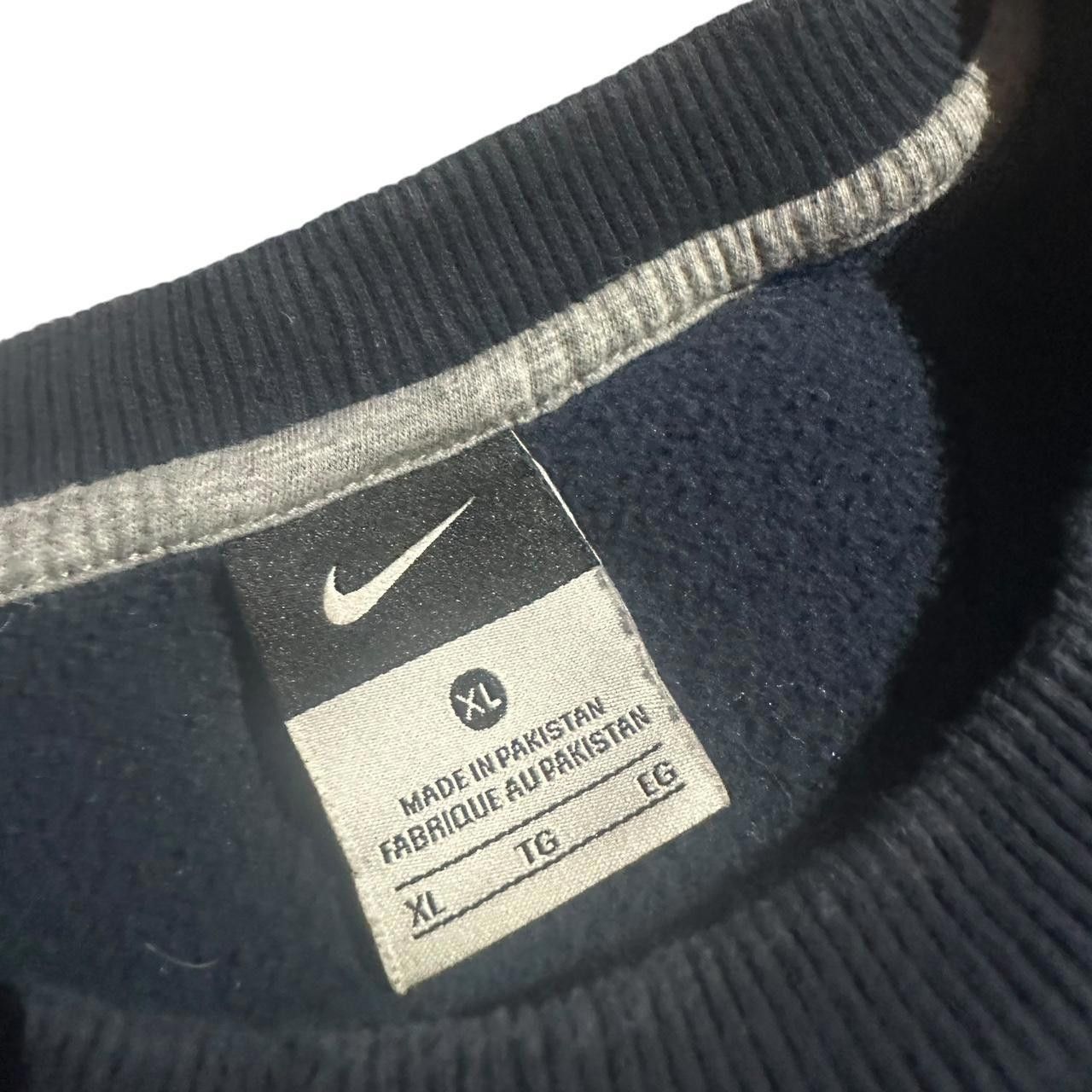 Nike Y2k Nike Swoosh Navy Blue Sweatshirt Size US XL / EU 56 / 4 - 5 Thumbnail