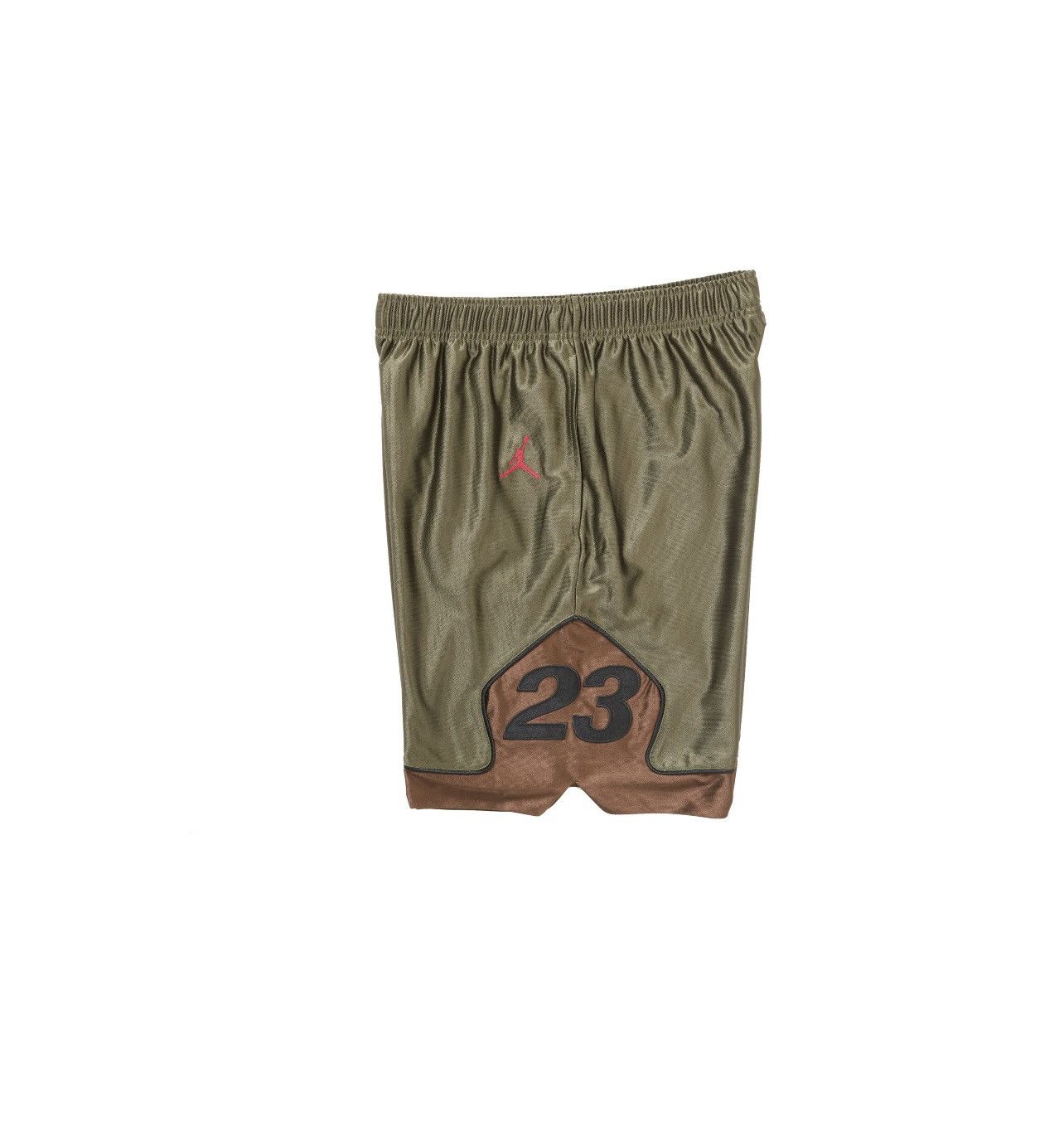 Jordan Brand × Supreme Supreme Jordan Warm Up Shorts Olive Size: XL Size US 35 - 2 Thumbnail